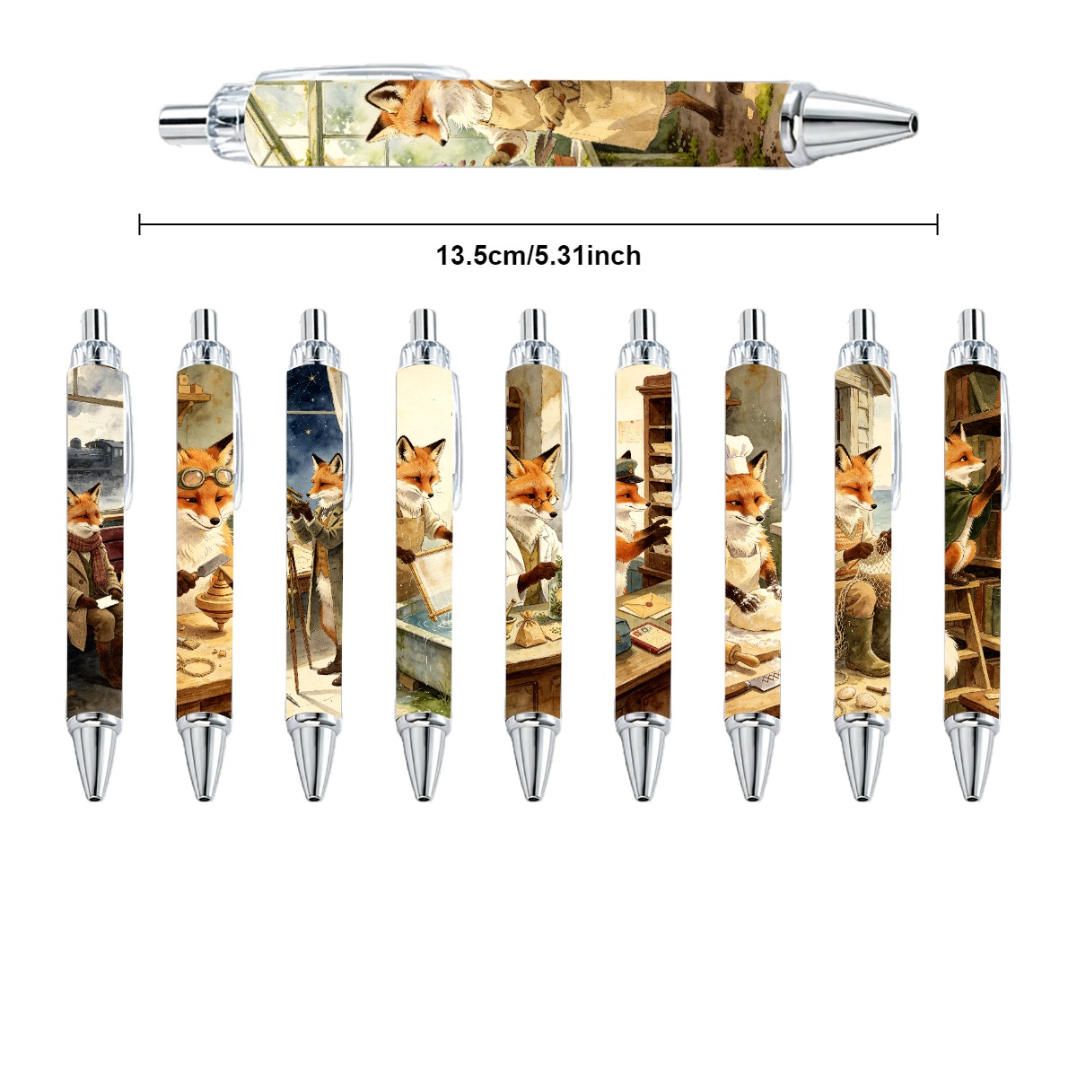 Dinosaur-themed Neutral Push-Type Pens
