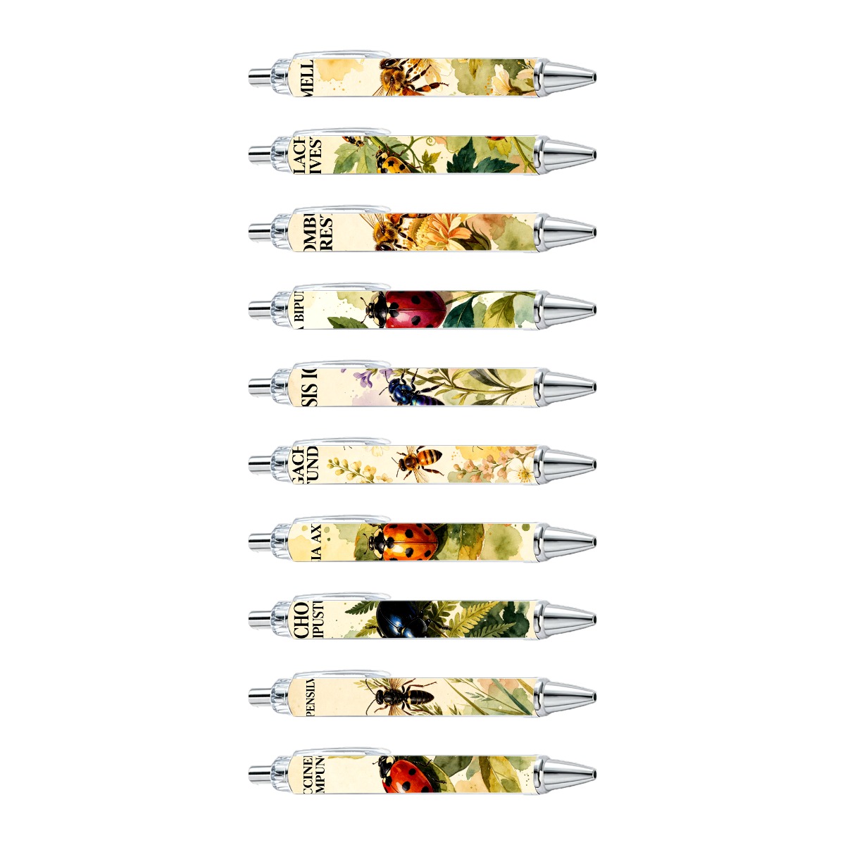 Insect Theme Neutral Writing Pens