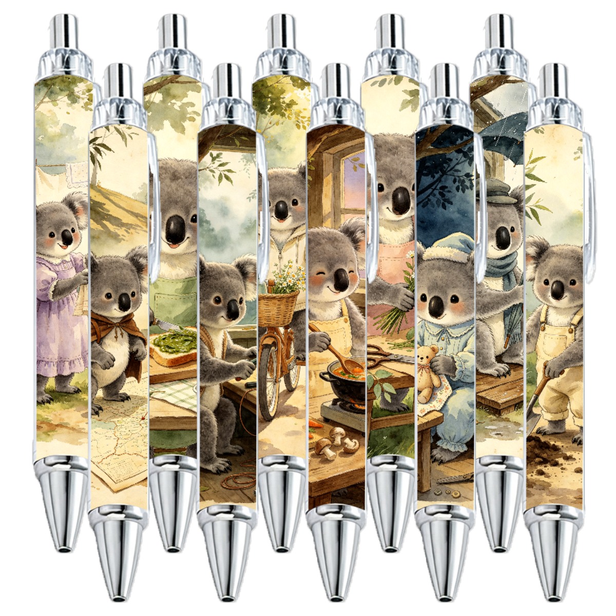 Koala Neutral Gel Pens Set 10-Pack