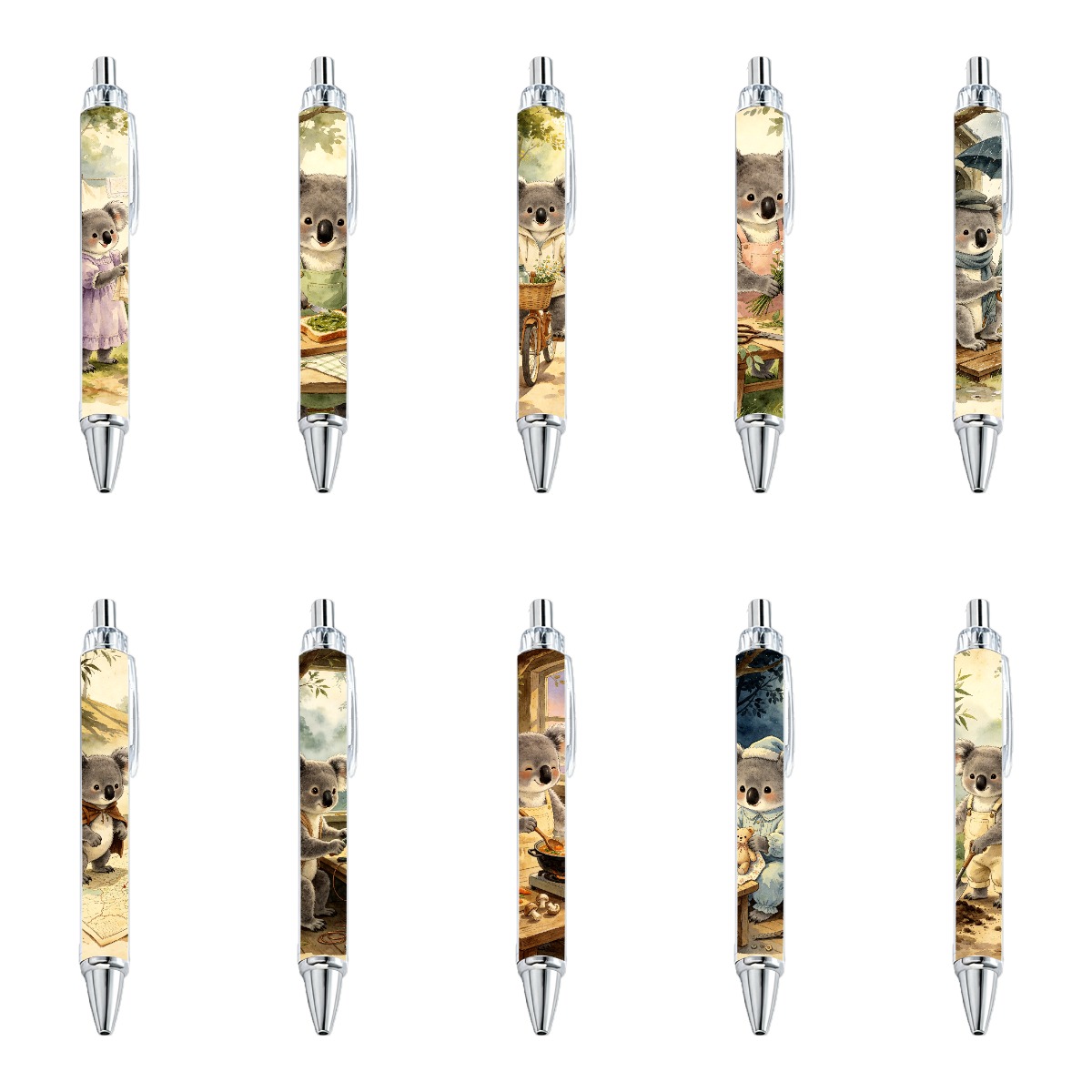 Koala Neutral Gel Pens Set 10-Pack