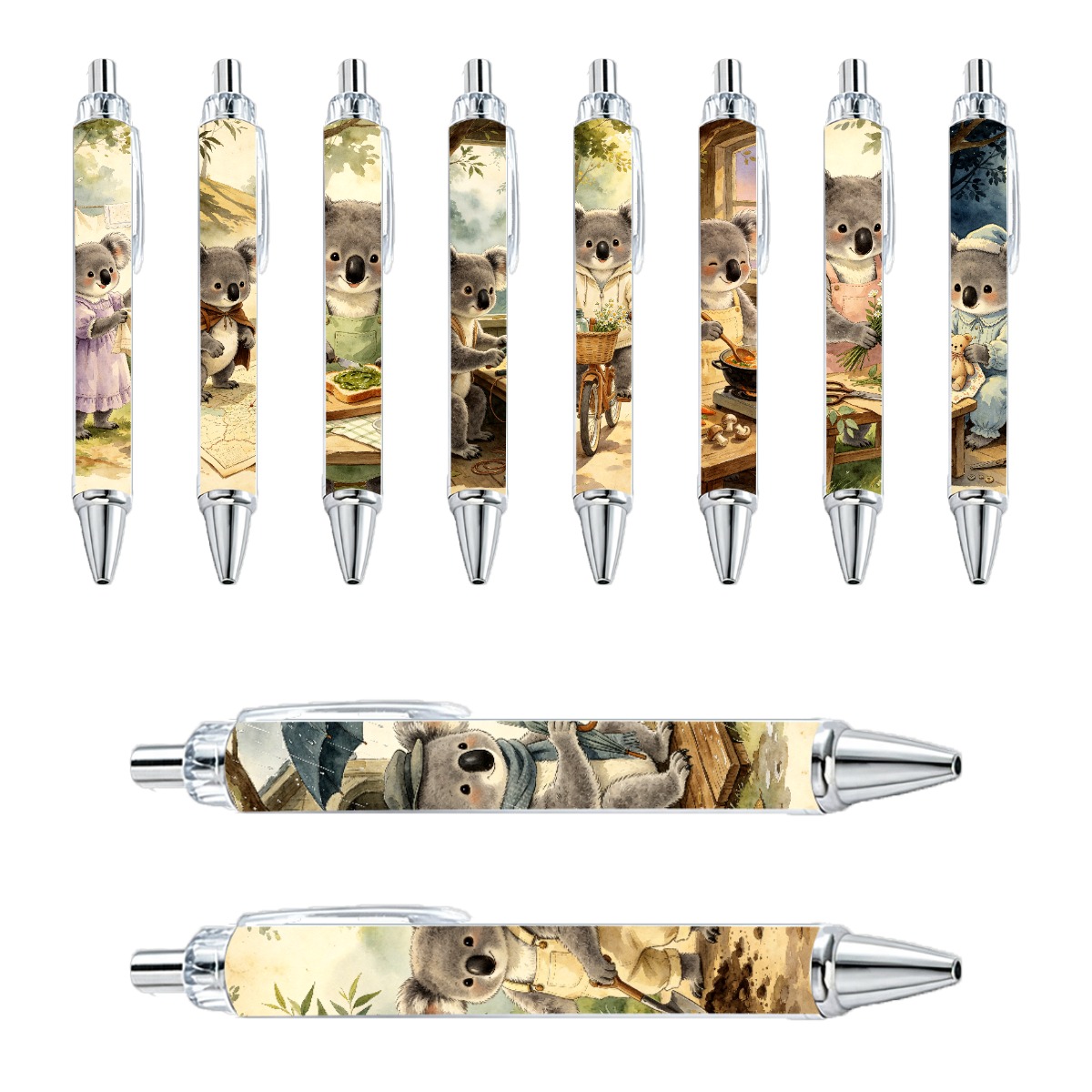 Koala Neutral Gel Pens Set 10-Pack