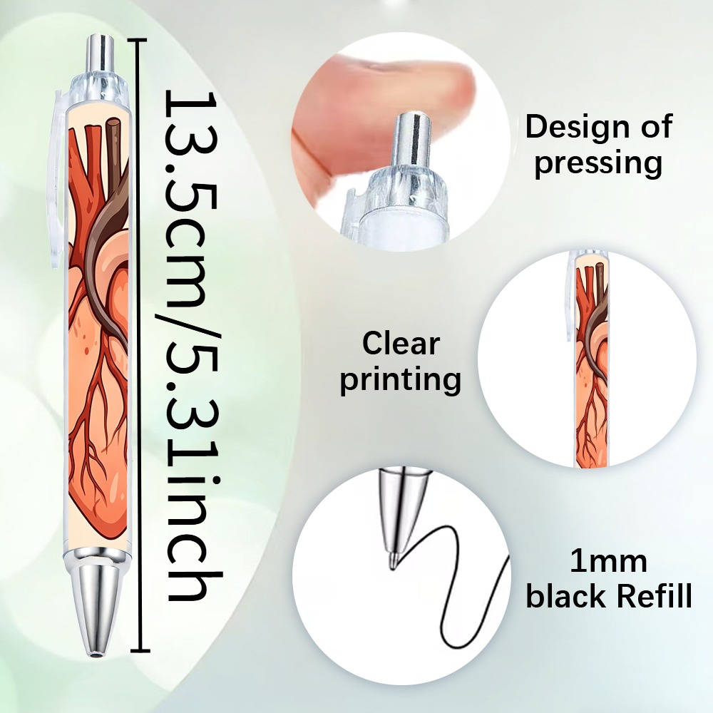 Anatomy Organ Retractable Ballpoint Pens