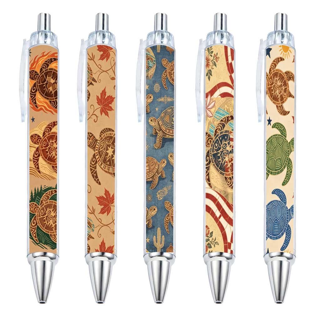 Artisan Turtle Design Ballpoint Pens