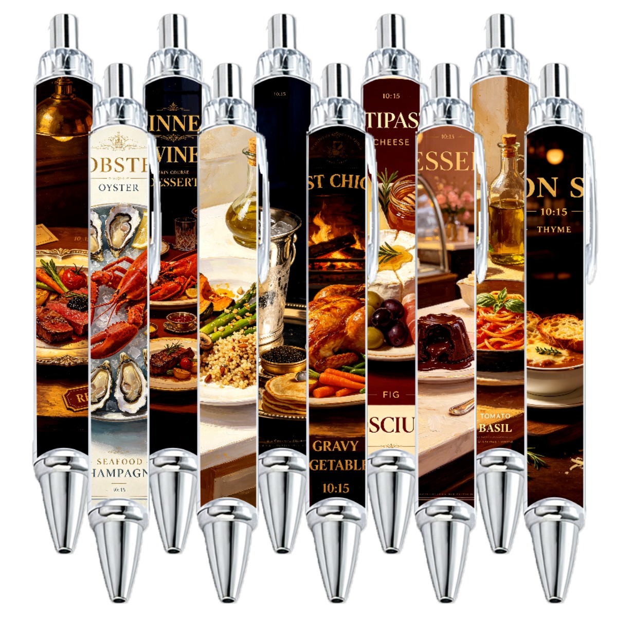 Gourmet European Cuisine Gel Pens