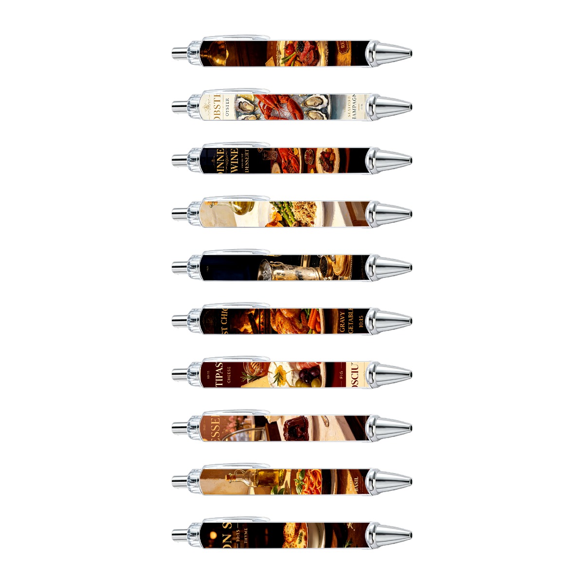 Gourmet European Cuisine Gel Pens