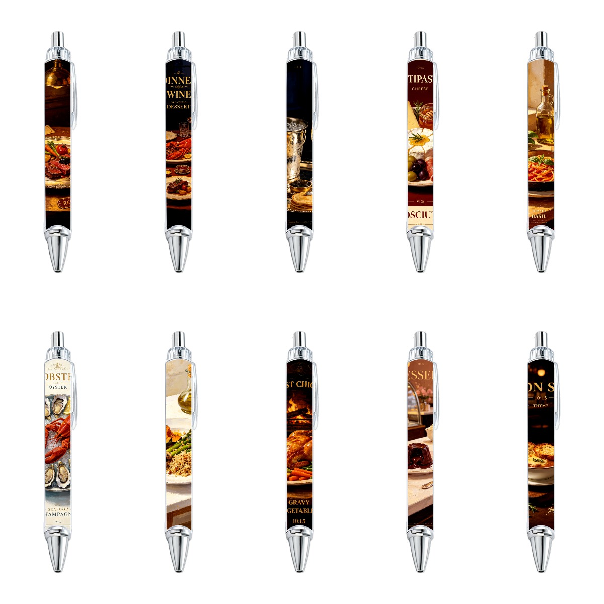 Gourmet European Cuisine Gel Pens
