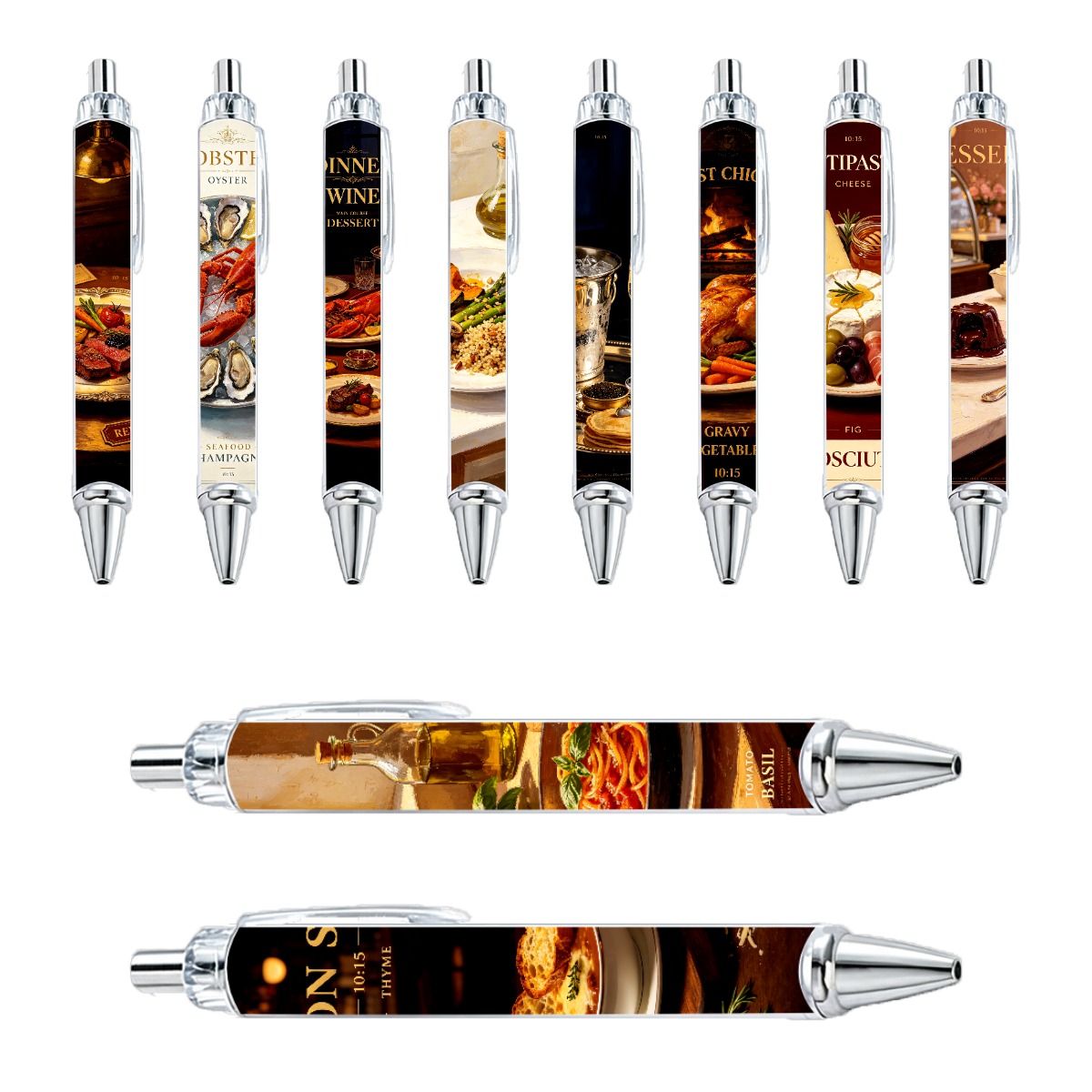 Gourmet European Cuisine Gel Pens