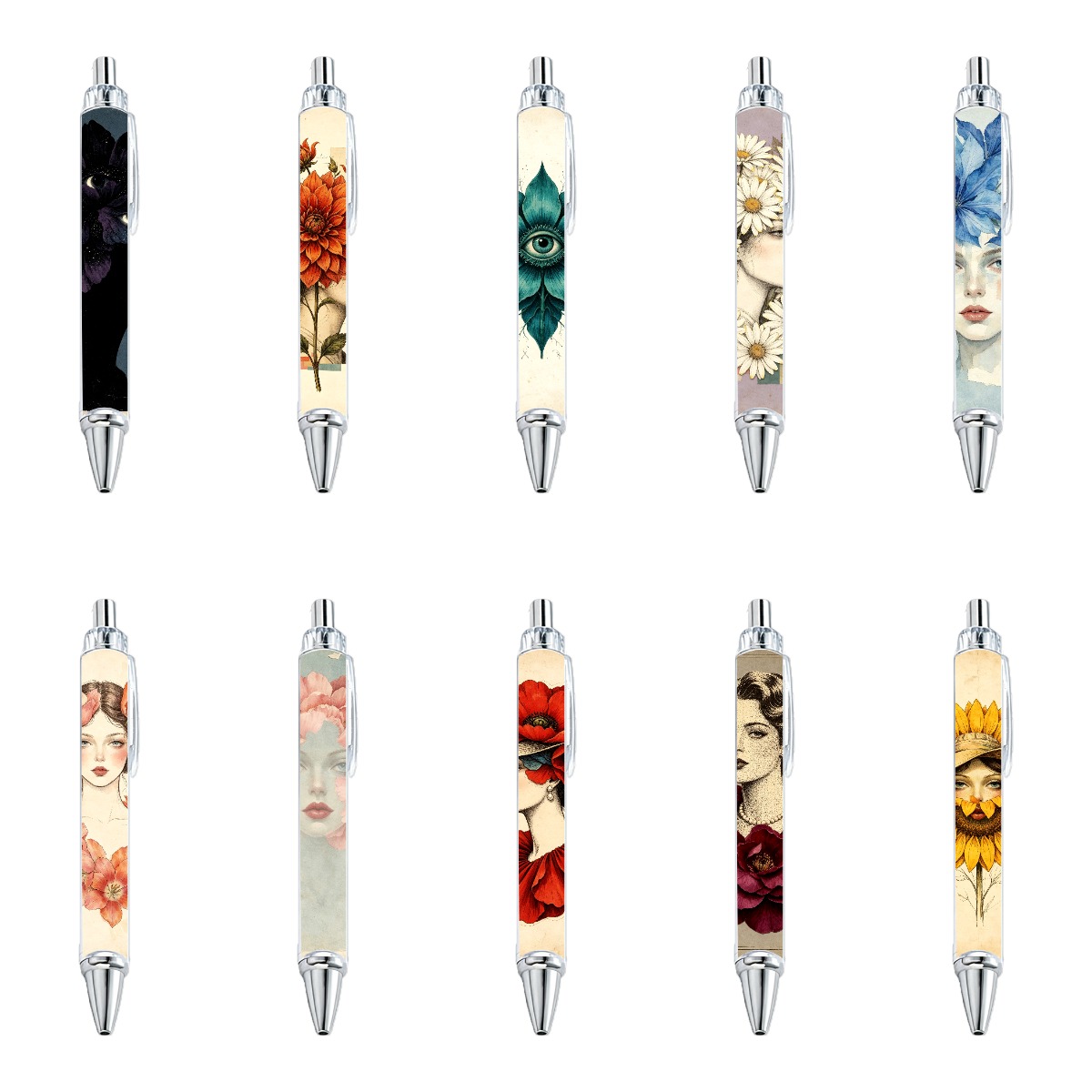 Flower Face Narration Neutral Pens