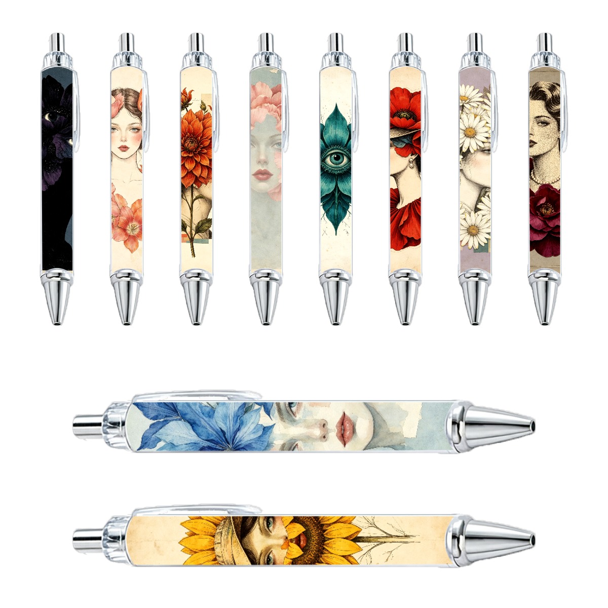 Flower Face Narration Neutral Pens