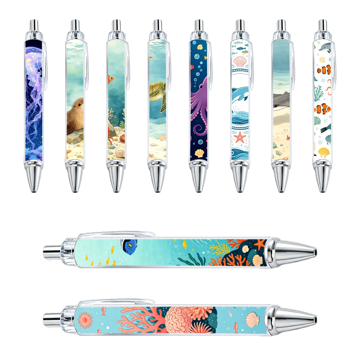 Deep Sea Marine Life Neutral Pens