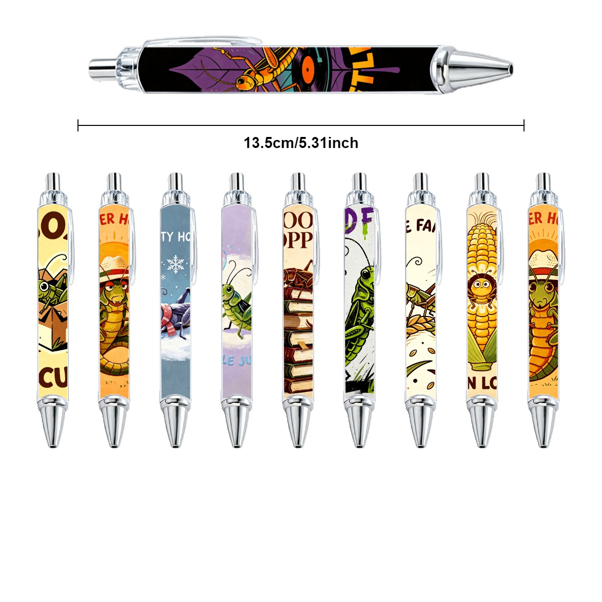 Nature-Inspired Gel Pens - 10-Pack