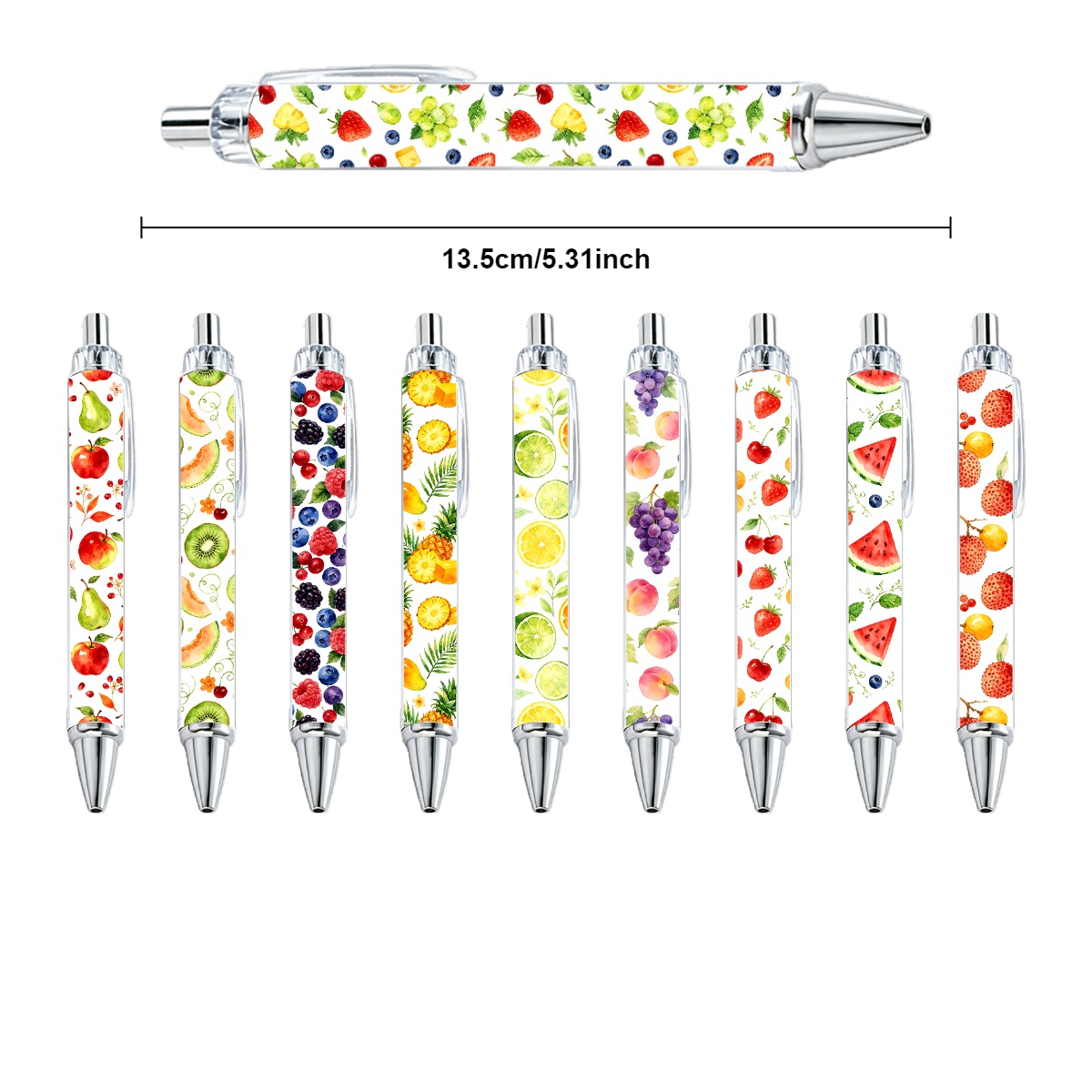 Fruit Design Retractable Gel Pens