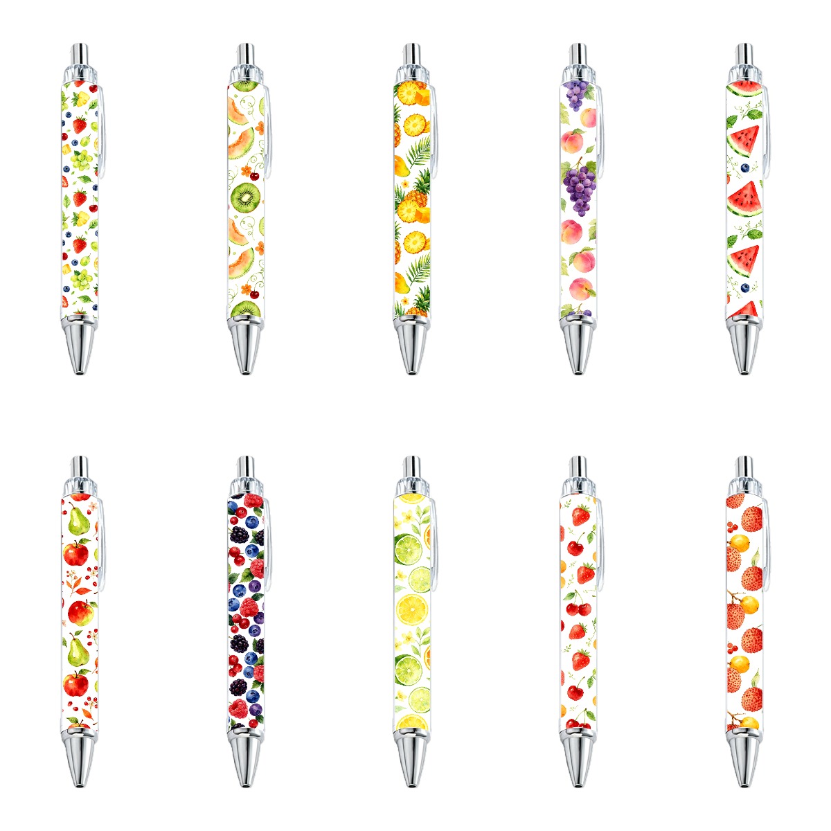 Fruit Design Retractable Gel Pens