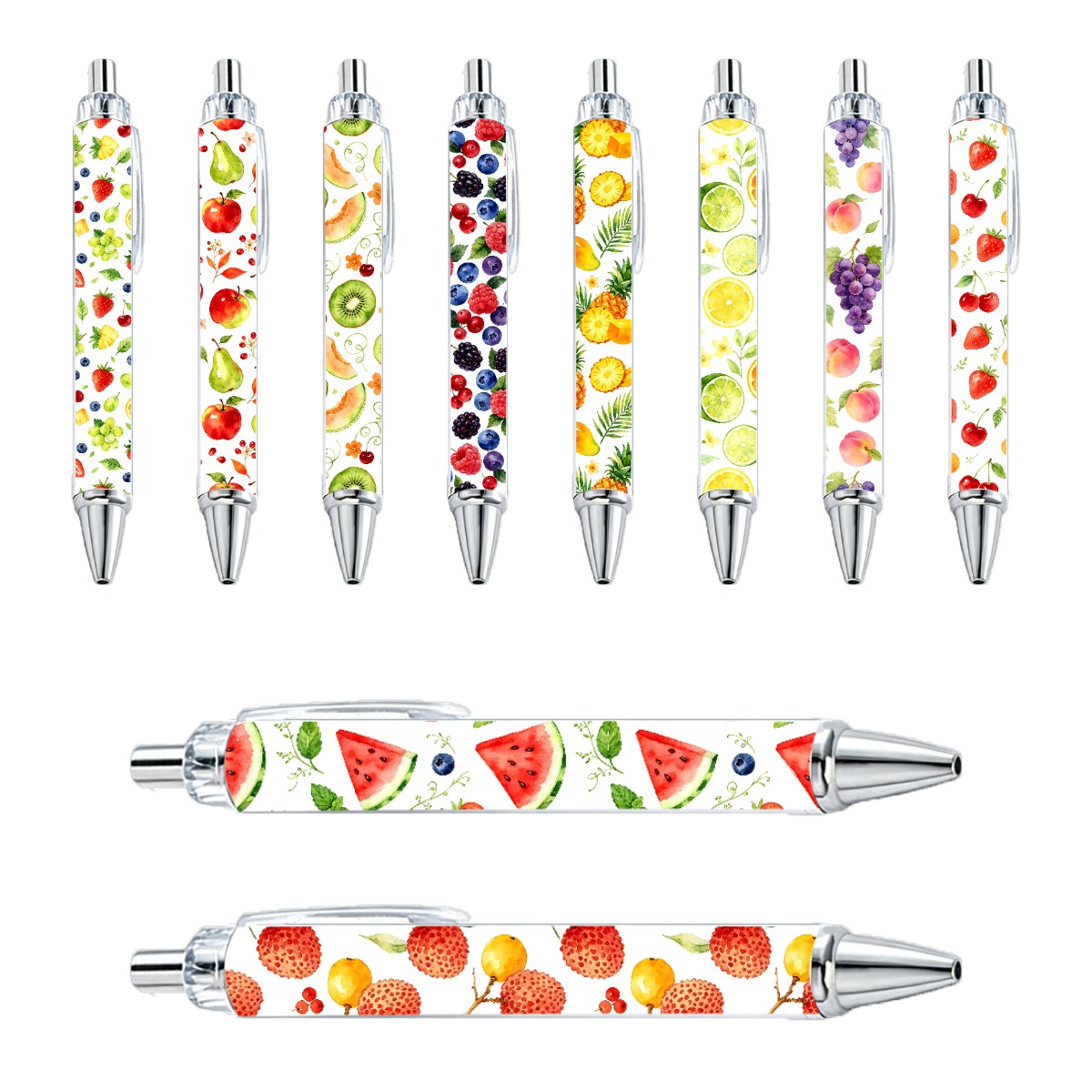 Fruit Design Retractable Gel Pens