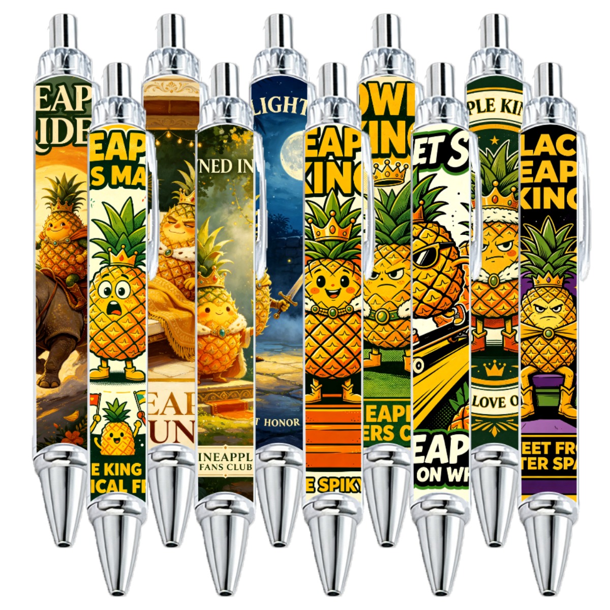 Pineapple King Gel Pen - 10-Pack
