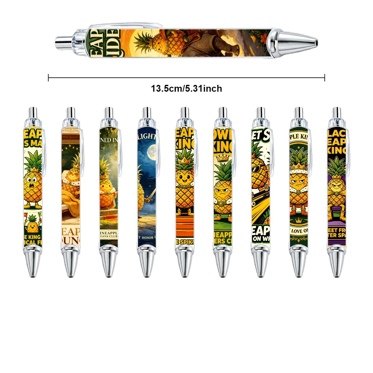 Pineapple King Gel Pen - 10-Pack