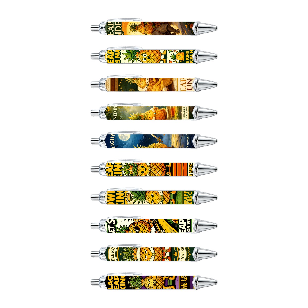 Pineapple King Gel Pen - 10-Pack