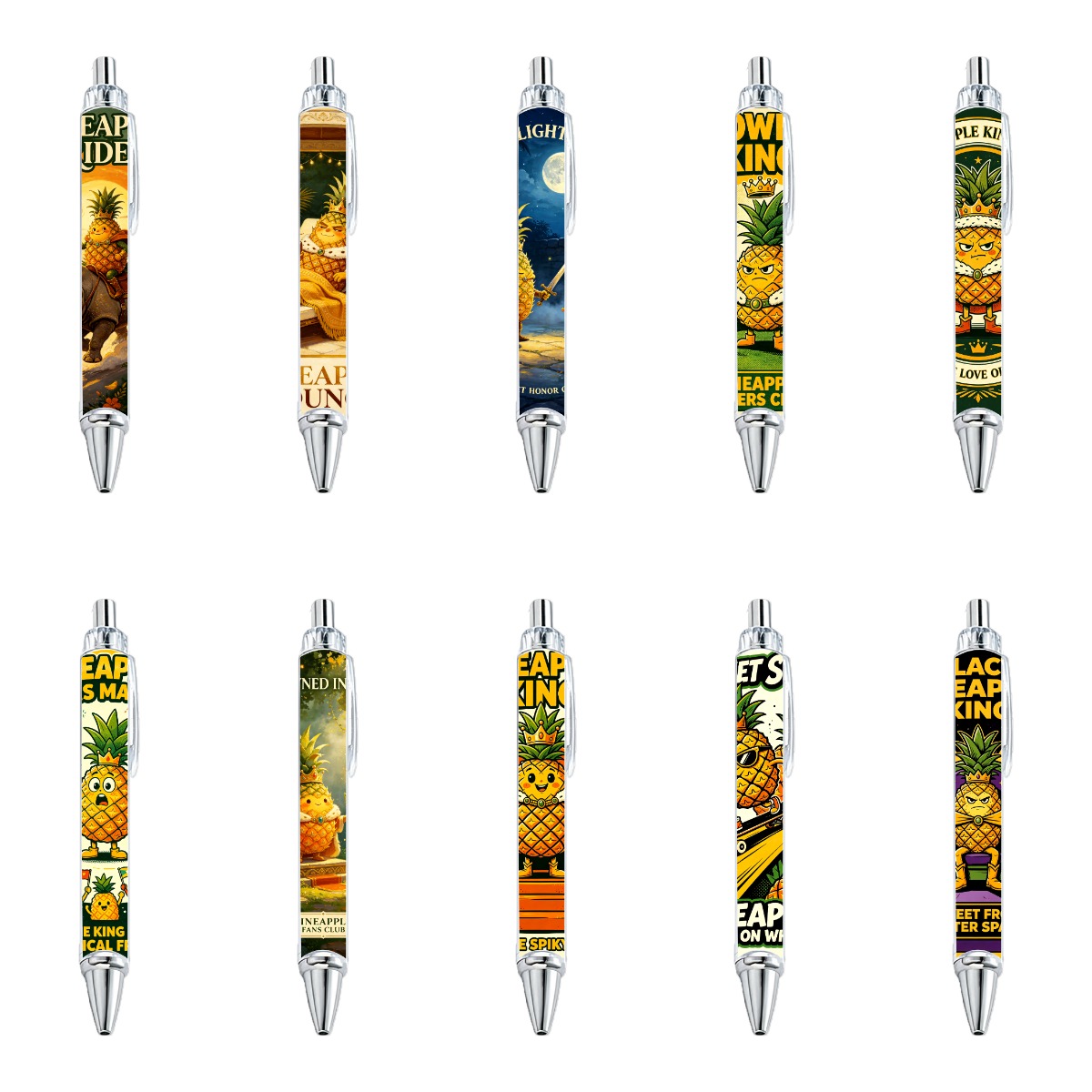 Pineapple King Gel Pen - 10-Pack
