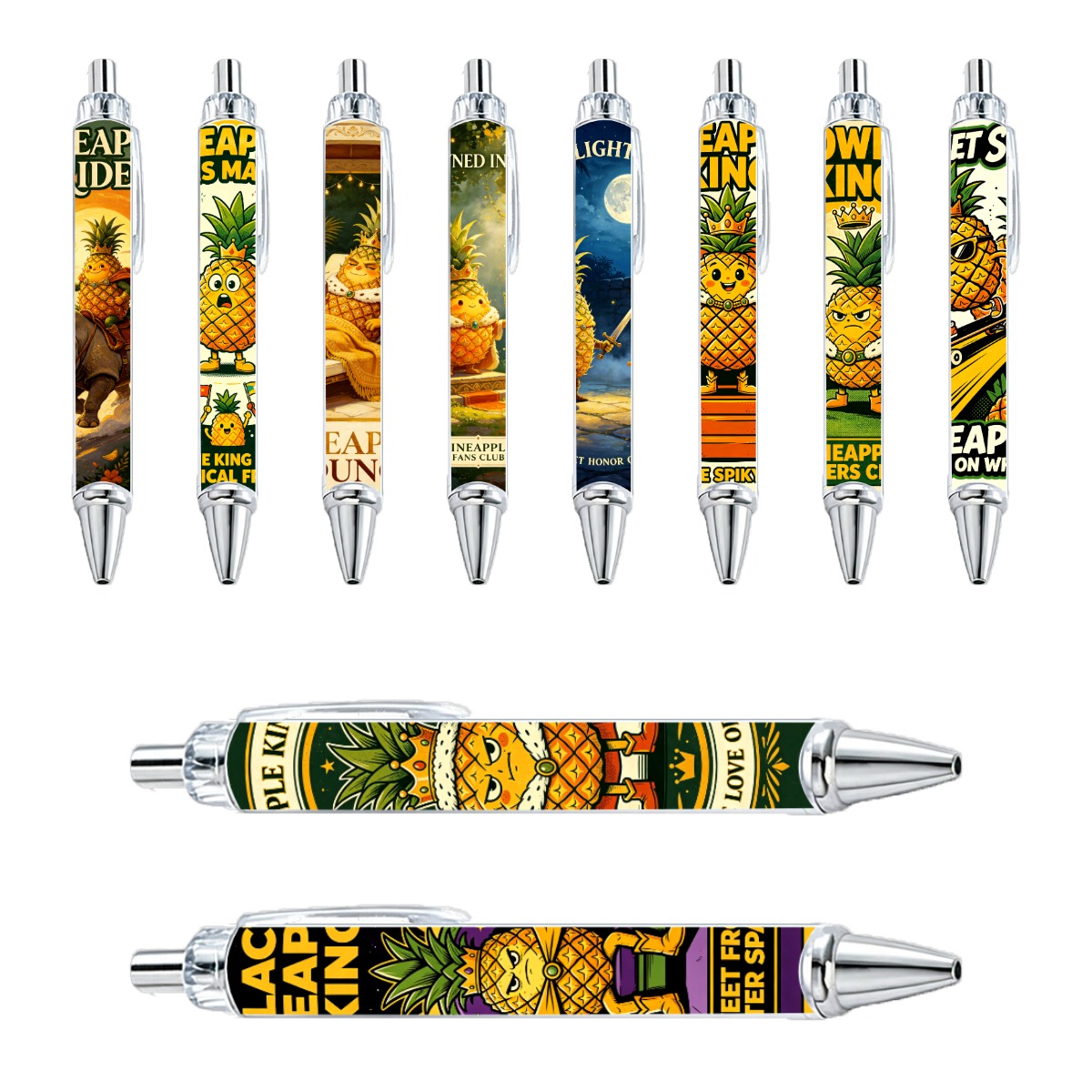 Pineapple King Gel Pen - 10-Pack