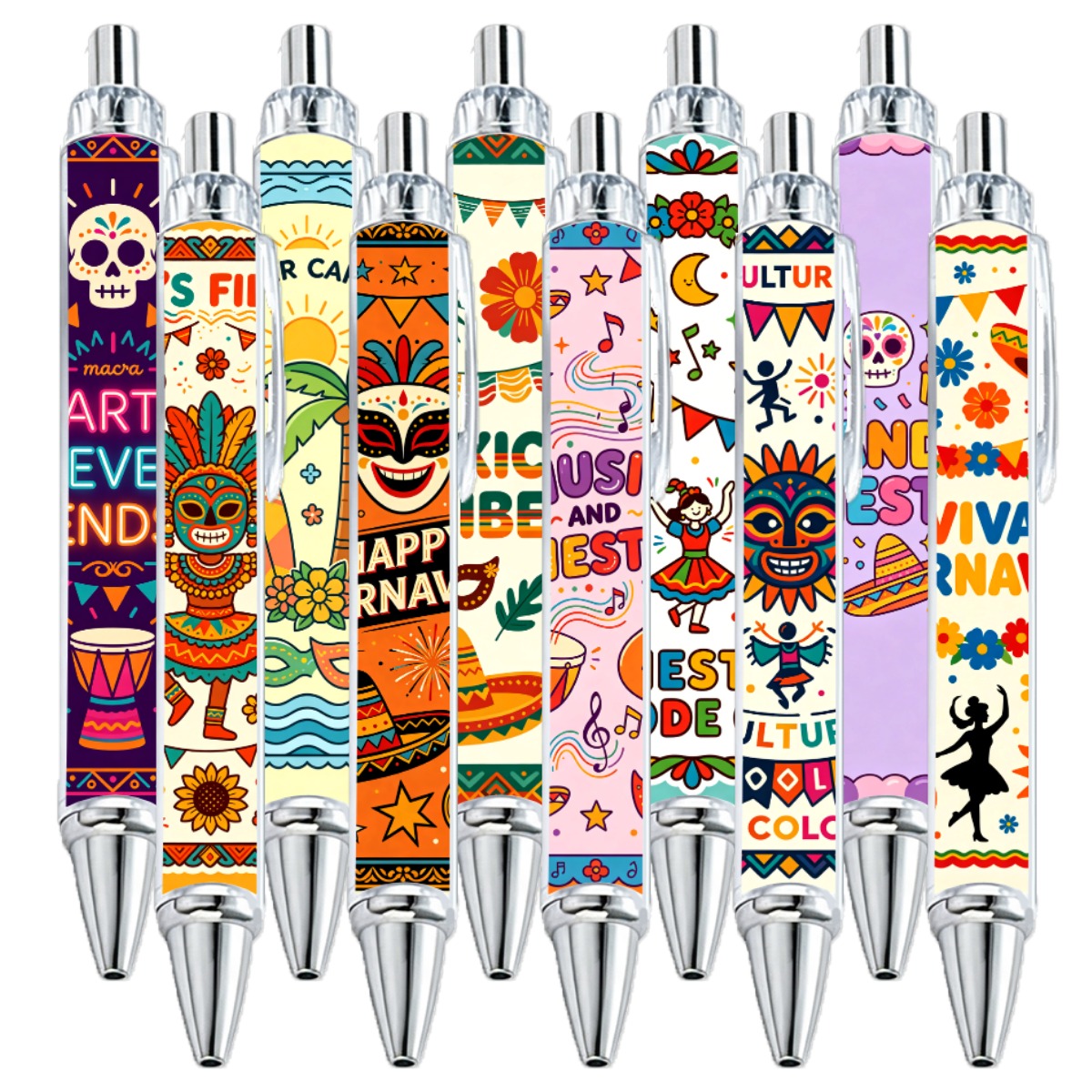 Fiesta-Inspired Gel Pens