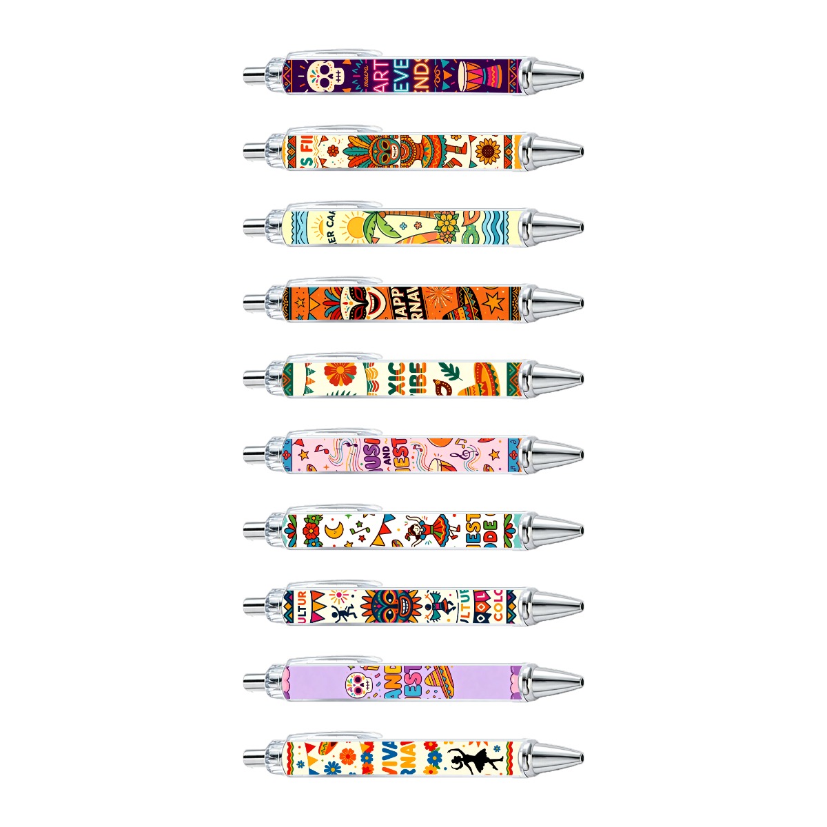 Fiesta-Inspired Gel Pens