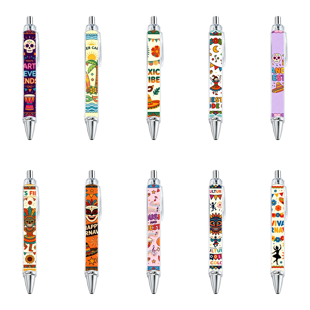 Fiesta-Inspired Gel Pens