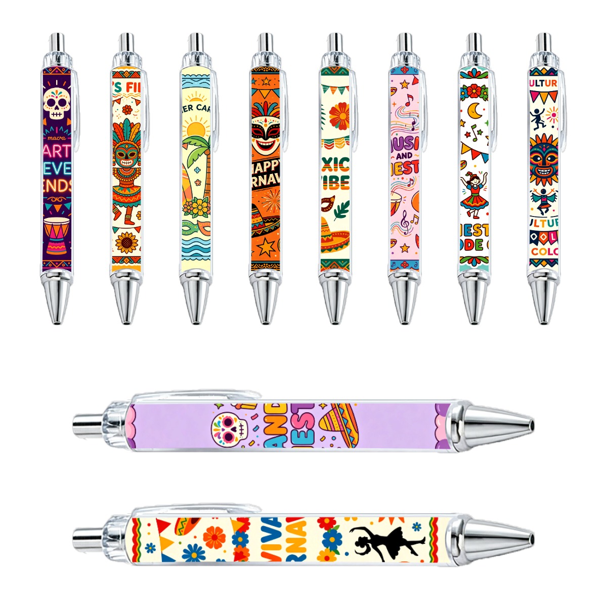 Fiesta-Inspired Gel Pens