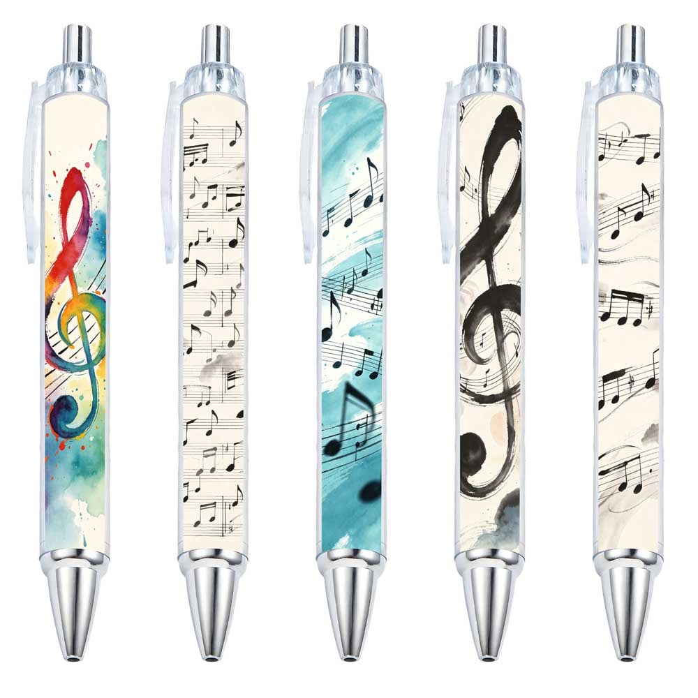 Musical Notes Gel Pens - 10-Pack