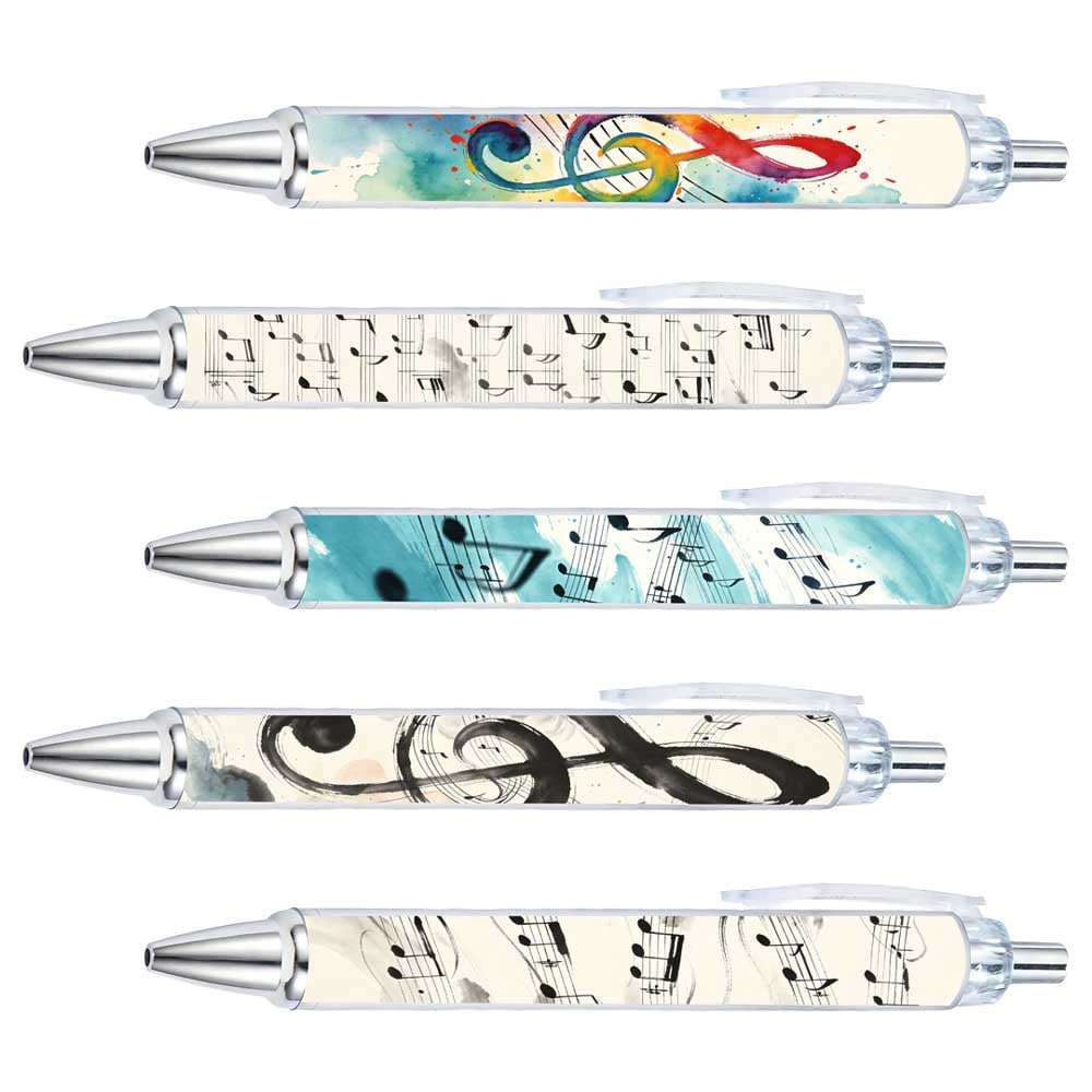 Musical Notes Gel Pens - 10-Pack