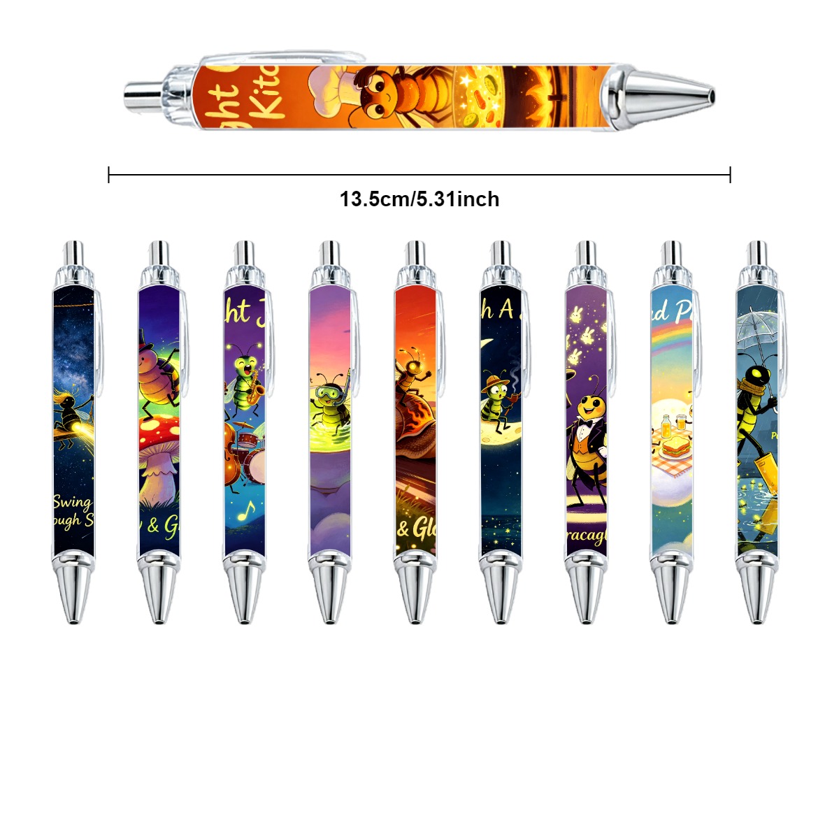 Insect Art Gel Pens - 10-Pack