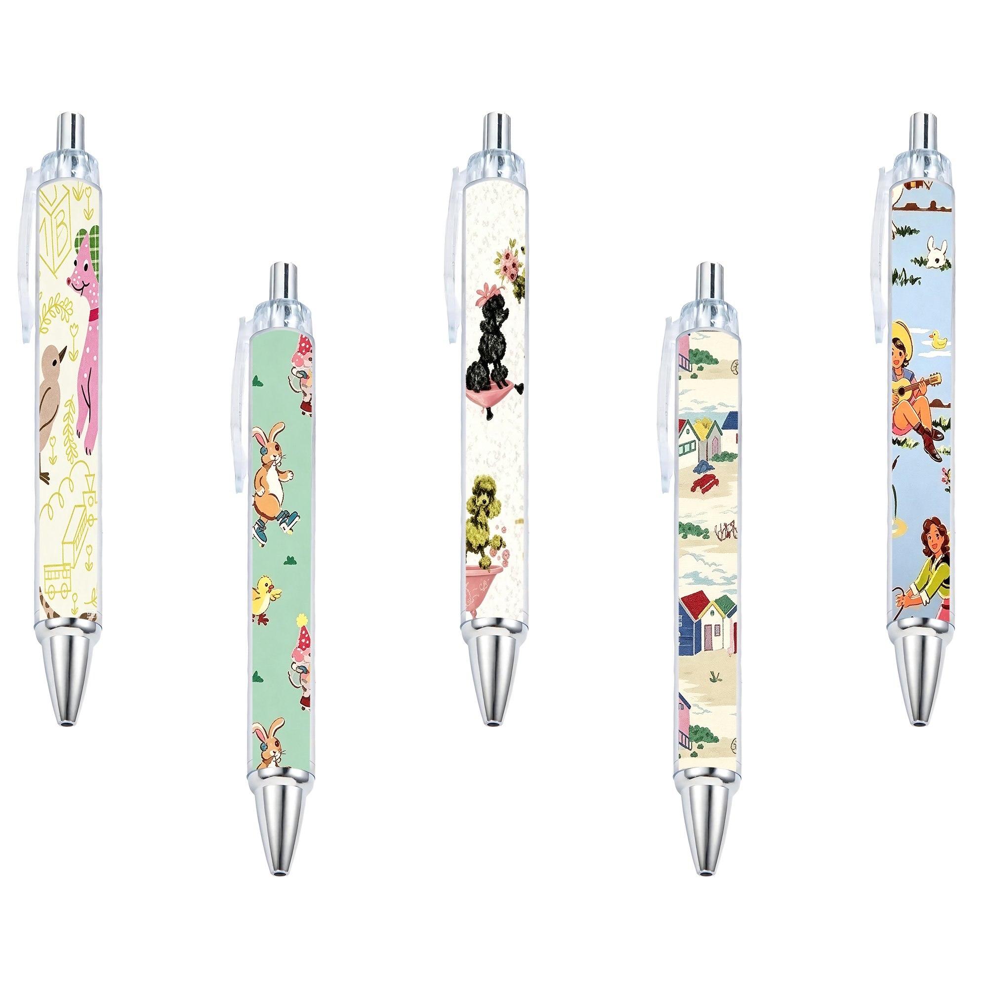 Multi-Patterned Retractable Gel Pens