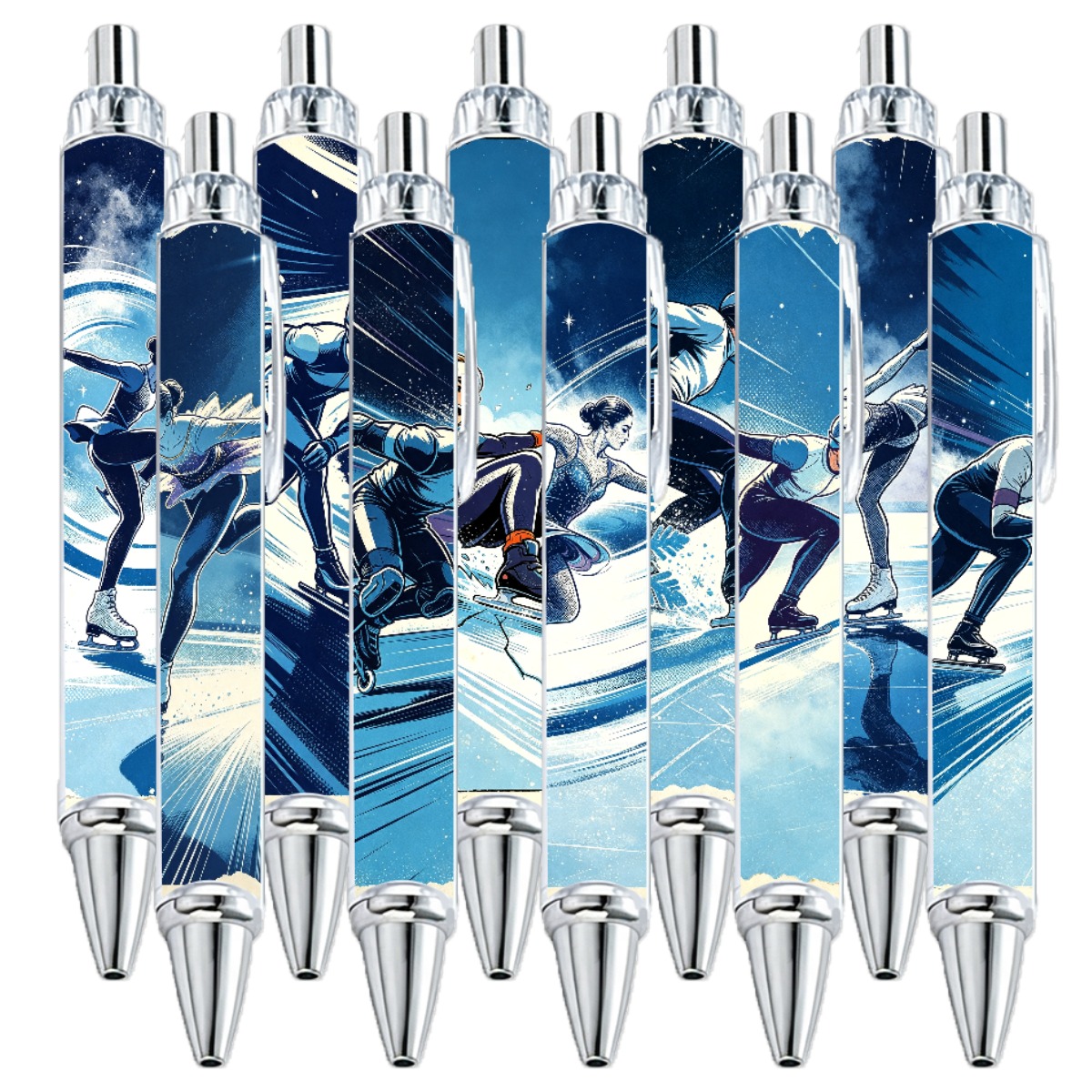 Ice Sports Illustration Pens - 10-Pack