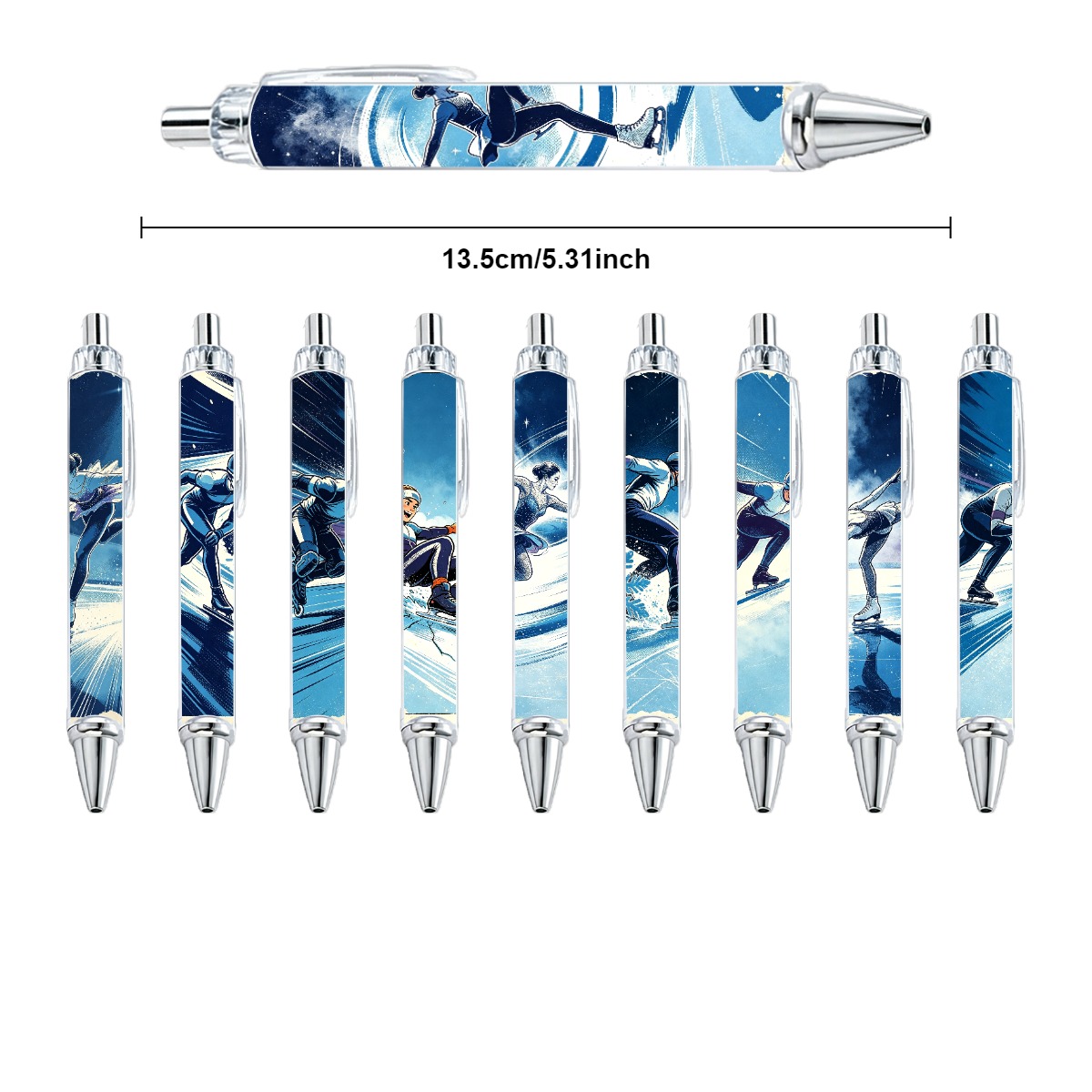 Ice Sports Illustration Pens - 10-Pack