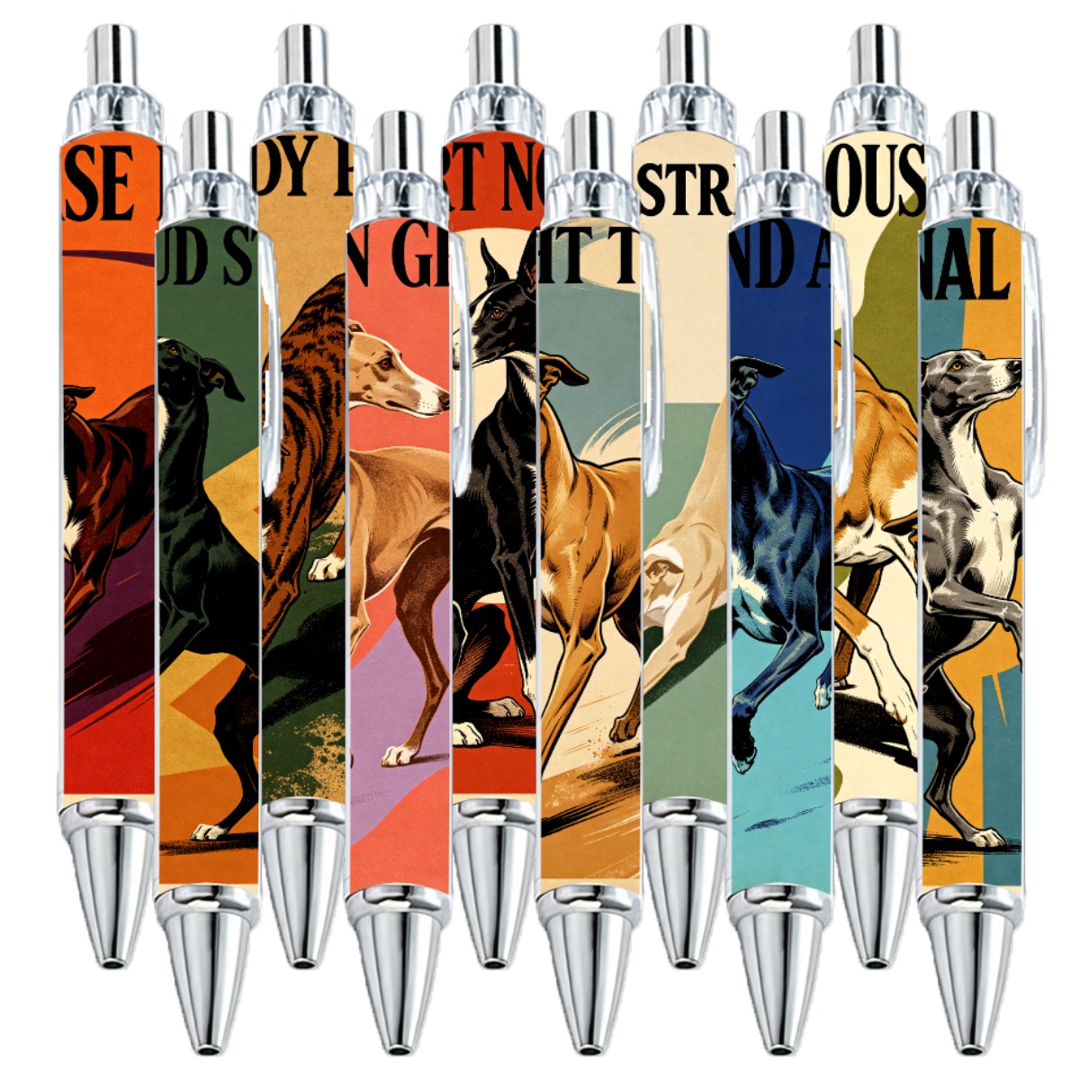 Greyhound Art Pens - 10-Pack