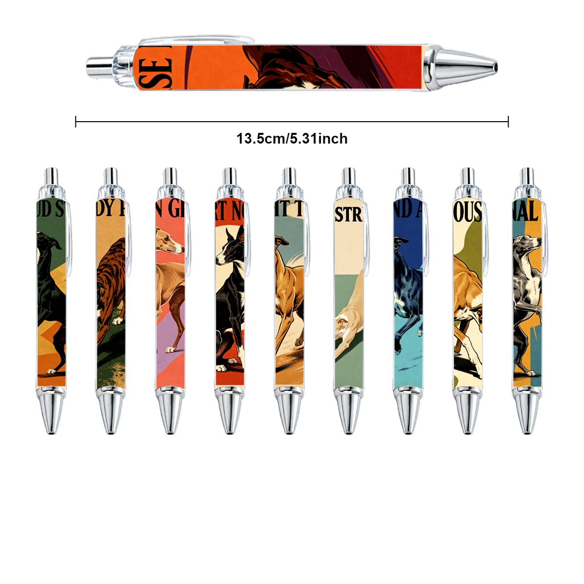 Greyhound Art Pens - 10-Pack