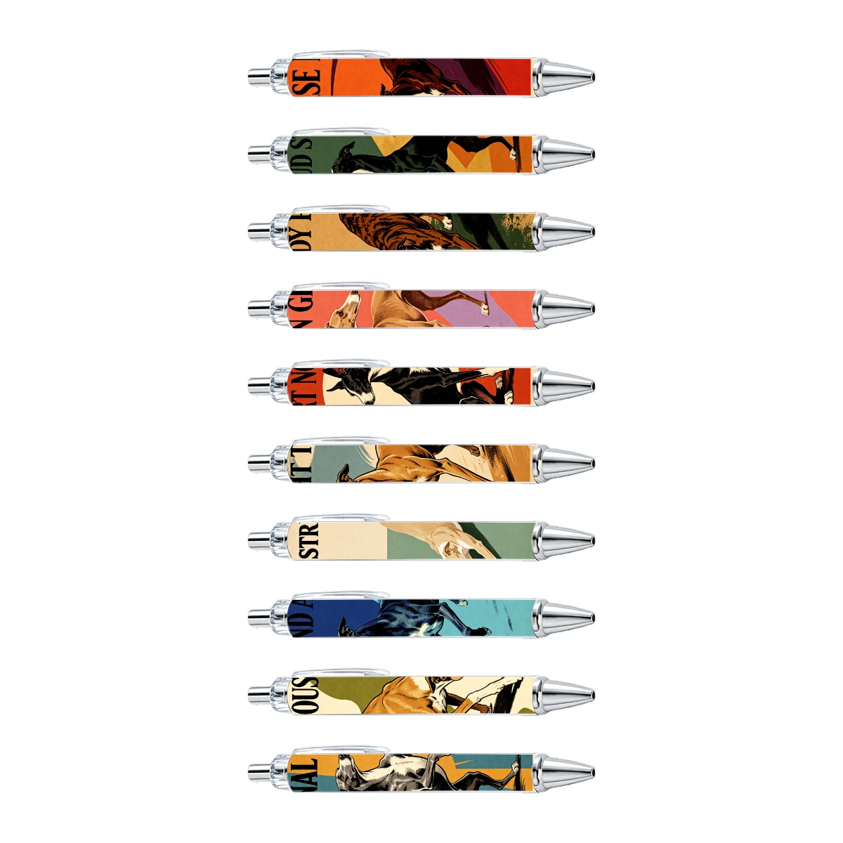Greyhound Art Pens - 10-Pack