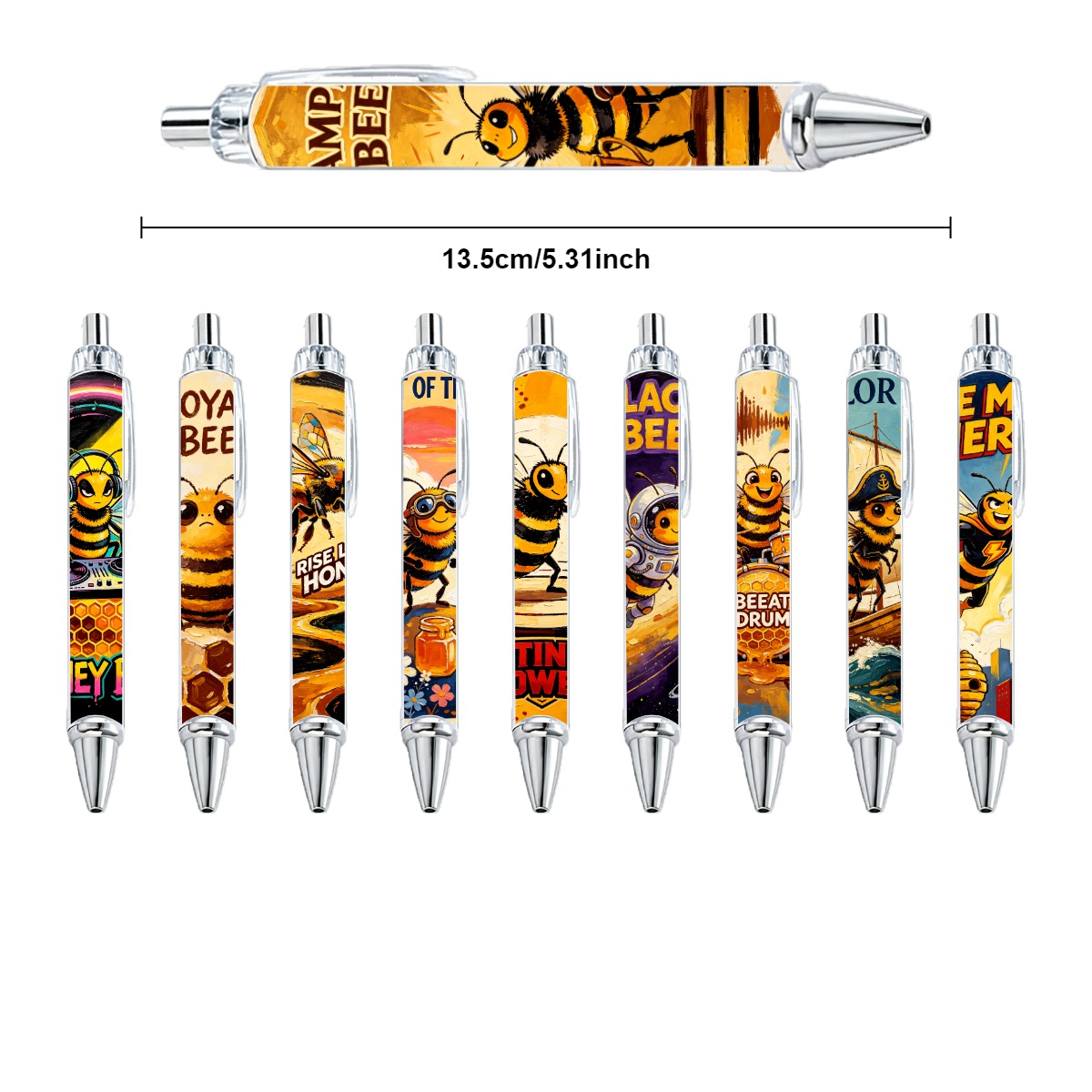 Bee Art Gel Pens - 10-Pack