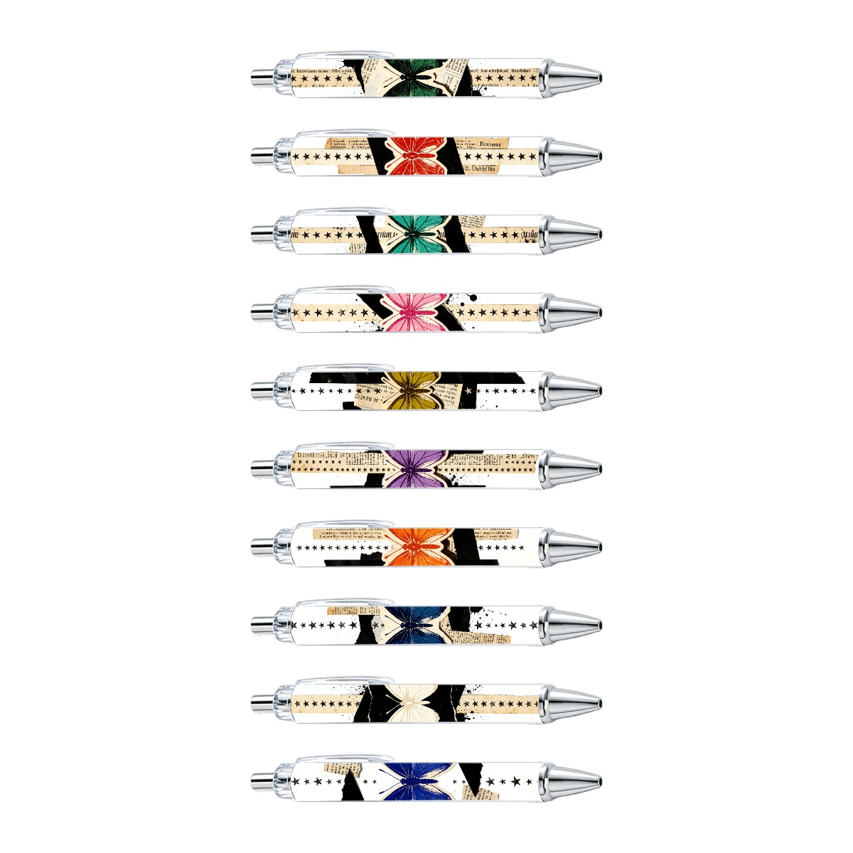 Butterfly Artistry Gel Pens - 10-Pack