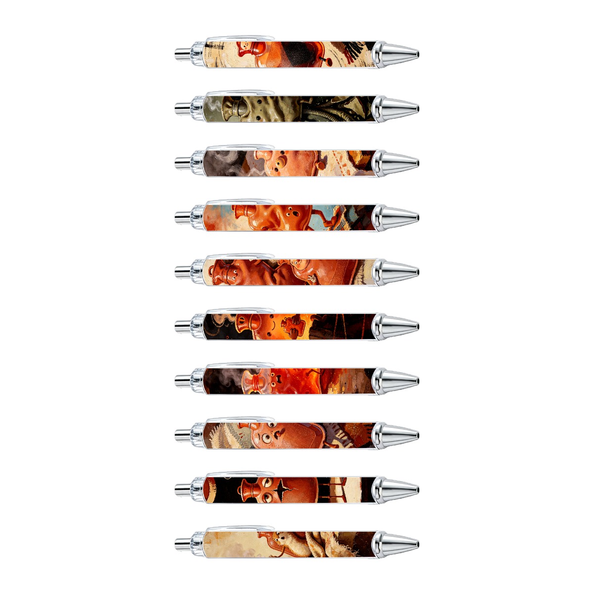 Hot Water Bottle Art Ballpoint Pens - 10-Pack