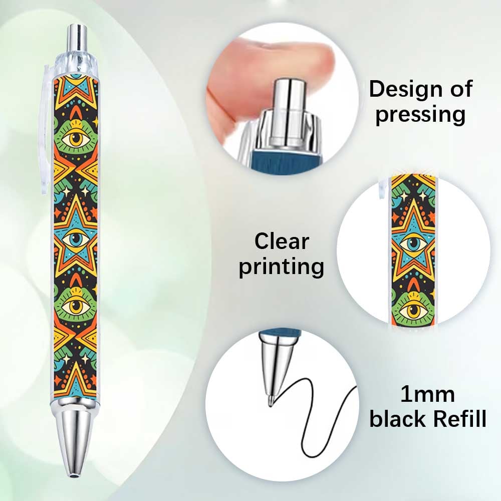 Mystical Eye Pattern Ballpoint Pens