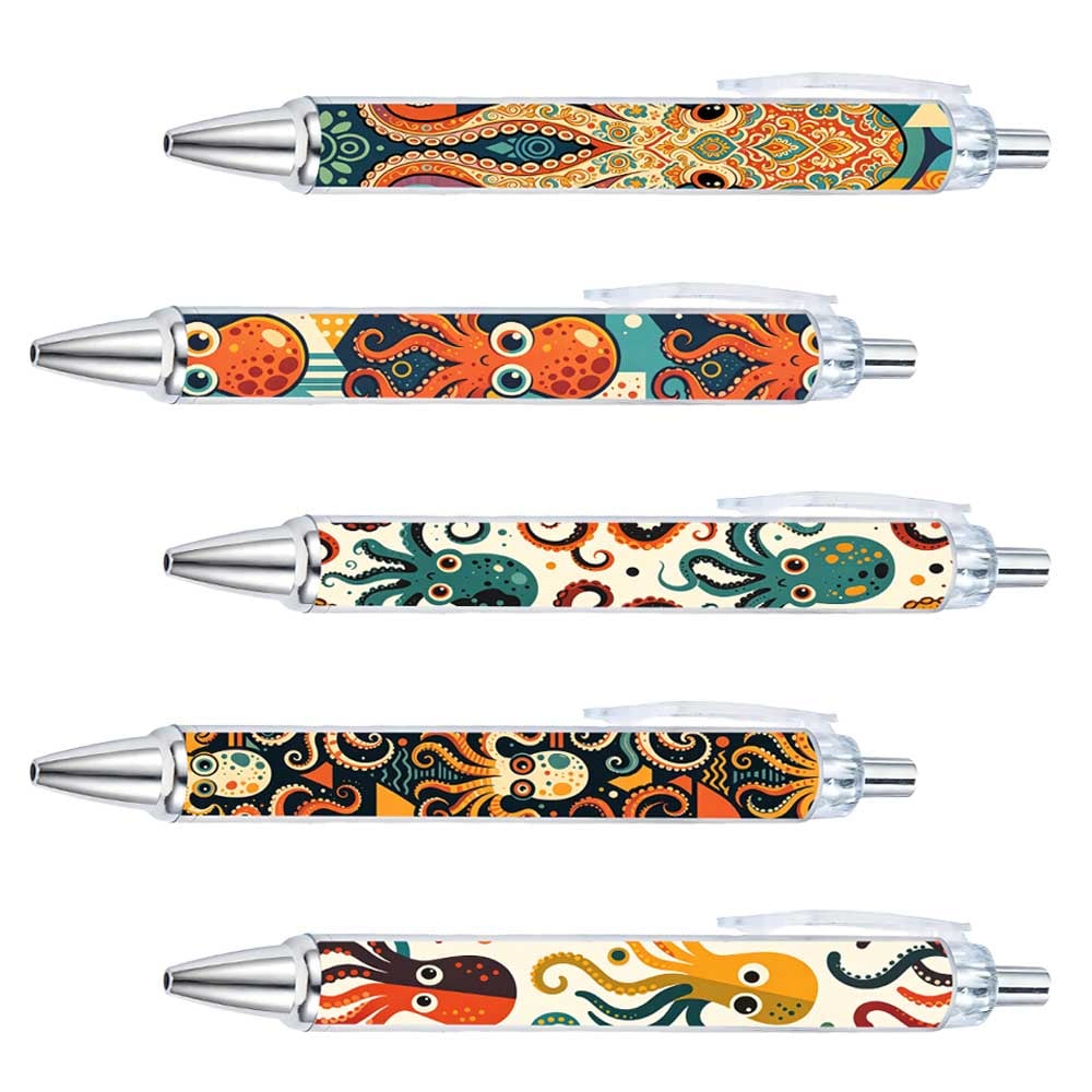 Octopus Design Ballpoint Pens - 10-Pack