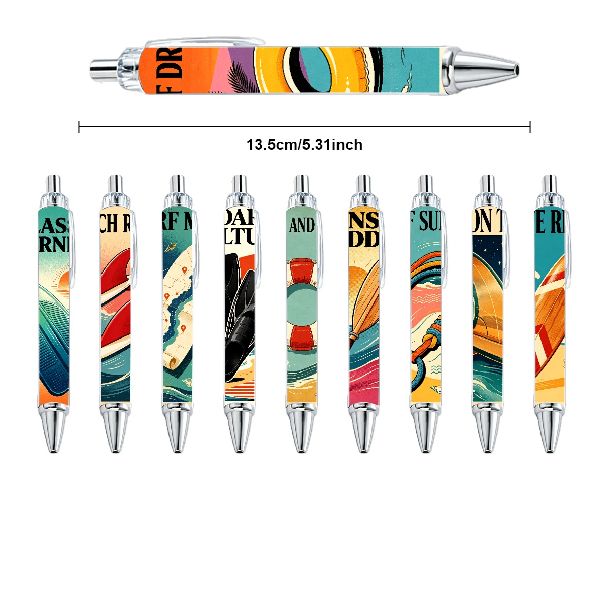 Coastal Adventure Gel Pens - 10-Pack