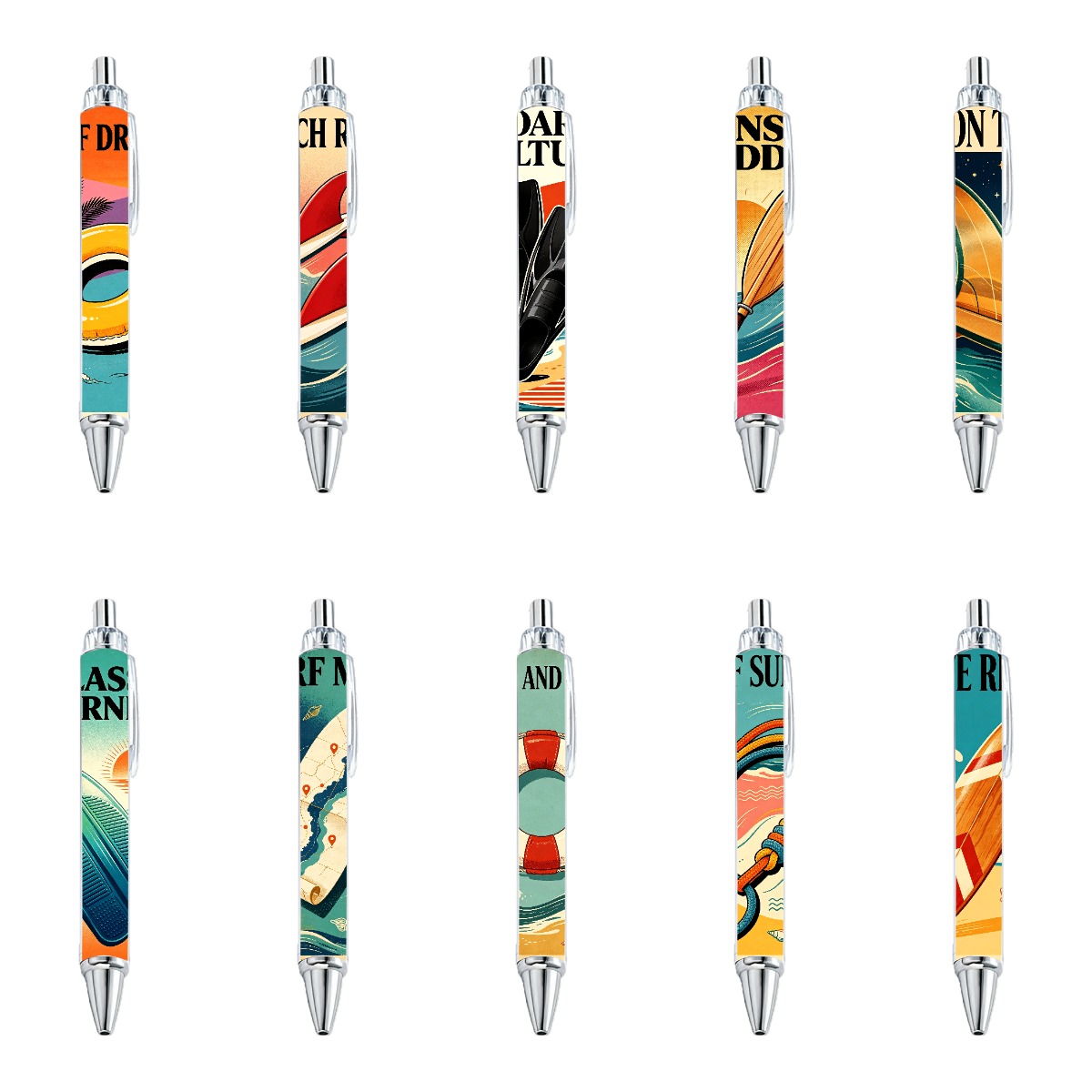 Coastal Adventure Gel Pens - 10-Pack