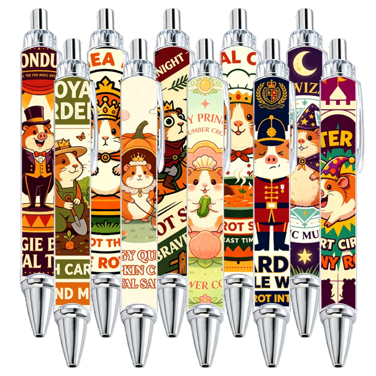 Guinea Pig Themed Gel Pens - 10-Pack