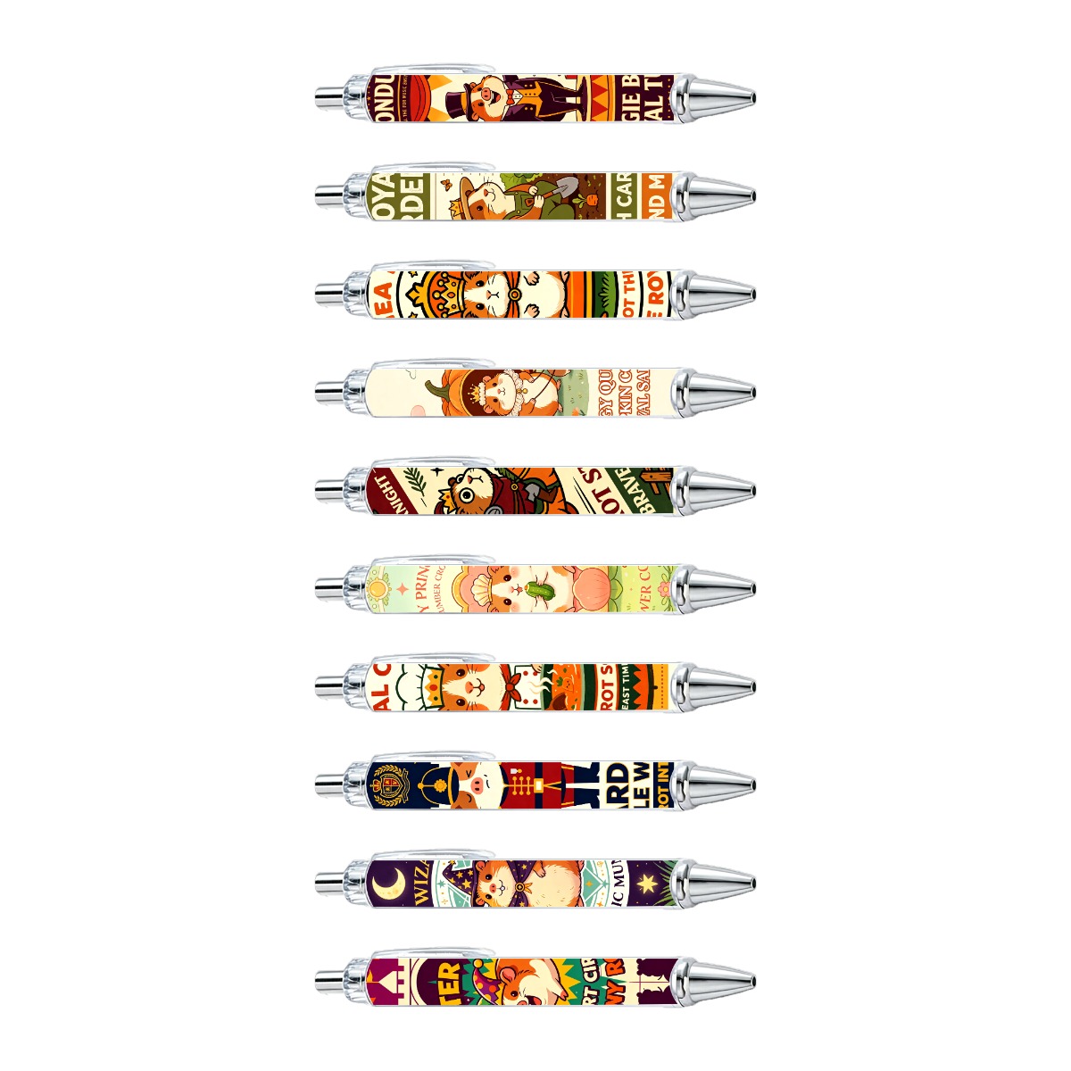 Guinea Pig Themed Gel Pens - 10-Pack