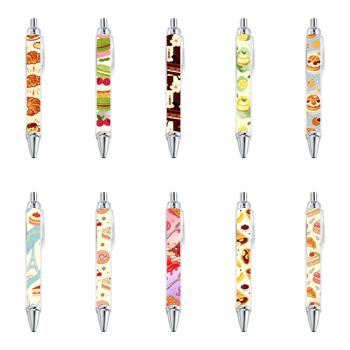French Patisserie Gel Pen - 10-Pack