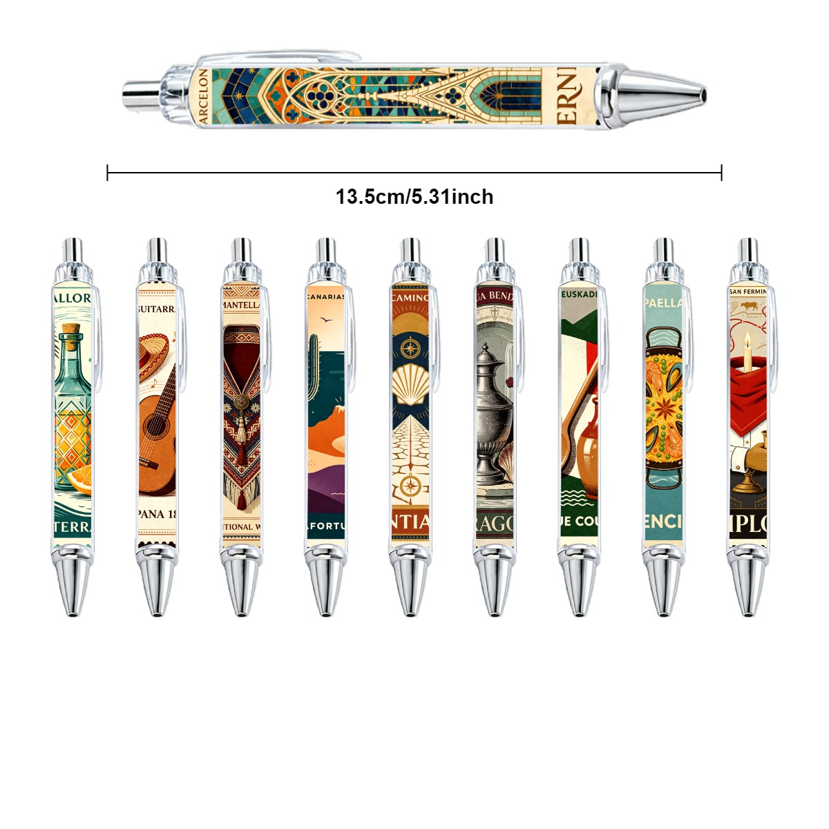 Spanish Heritage Gel Pen - 10-Pack