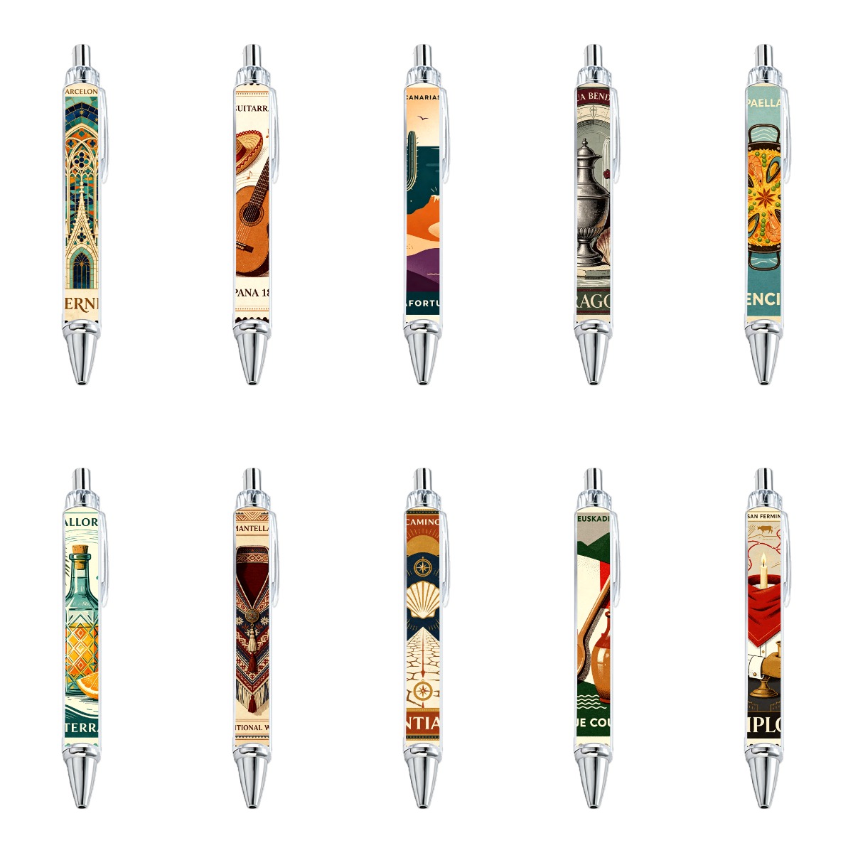Spanish Heritage Gel Pen - 10-Pack