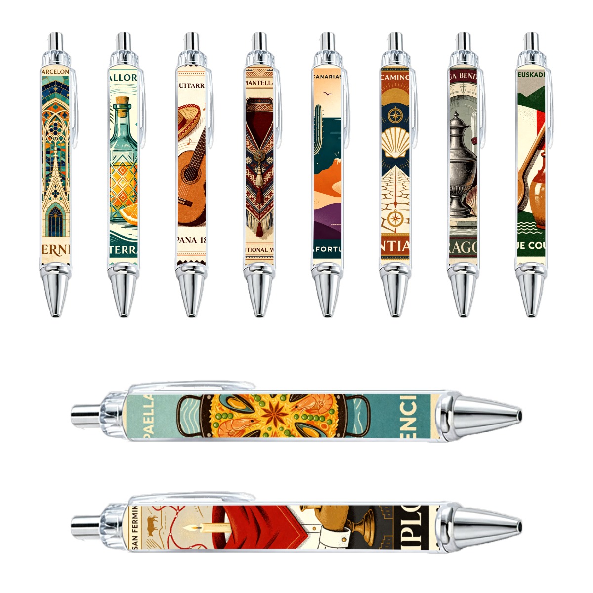 Spanish Heritage Gel Pen - 10-Pack