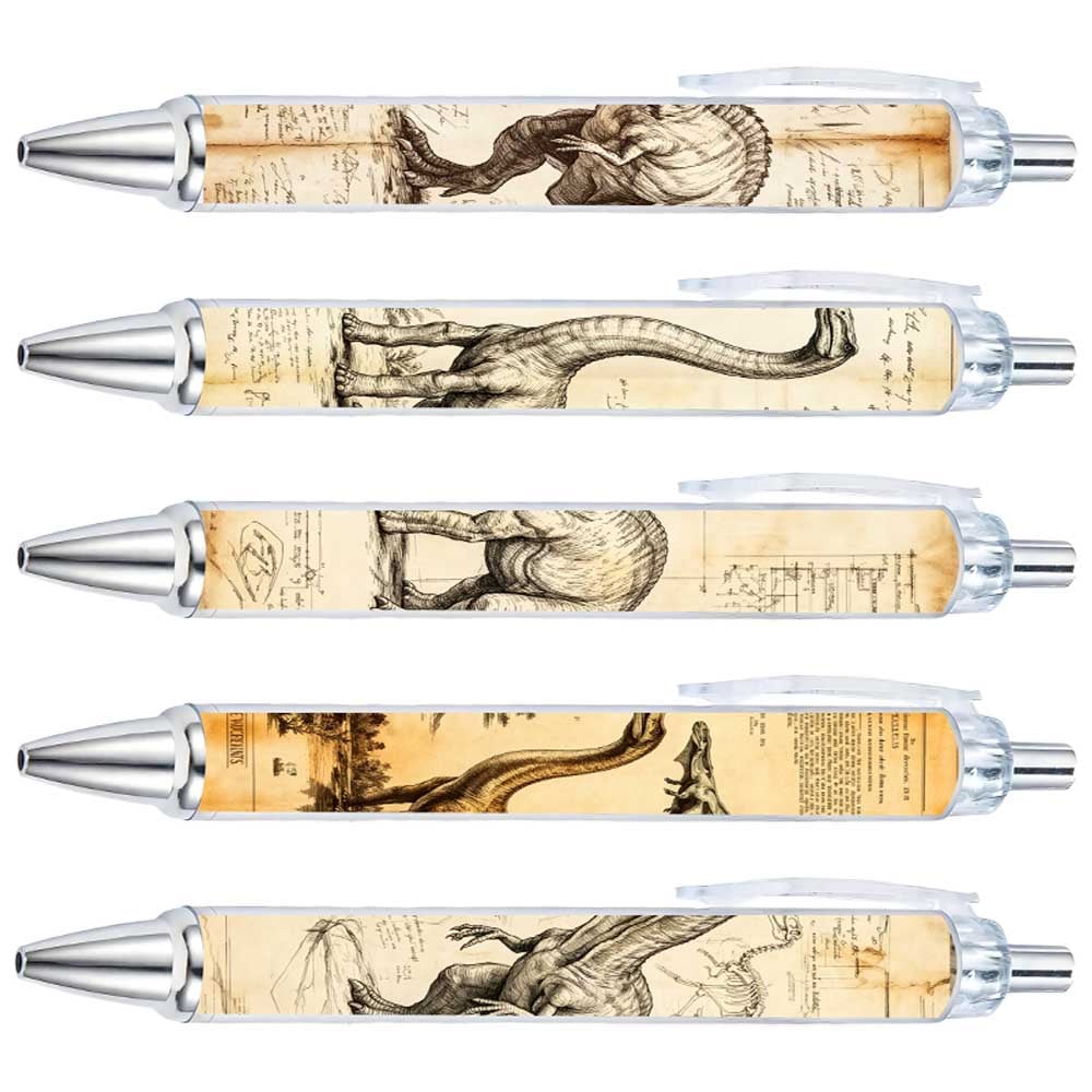 Dinosaur Fossil Sketch Gel Pens